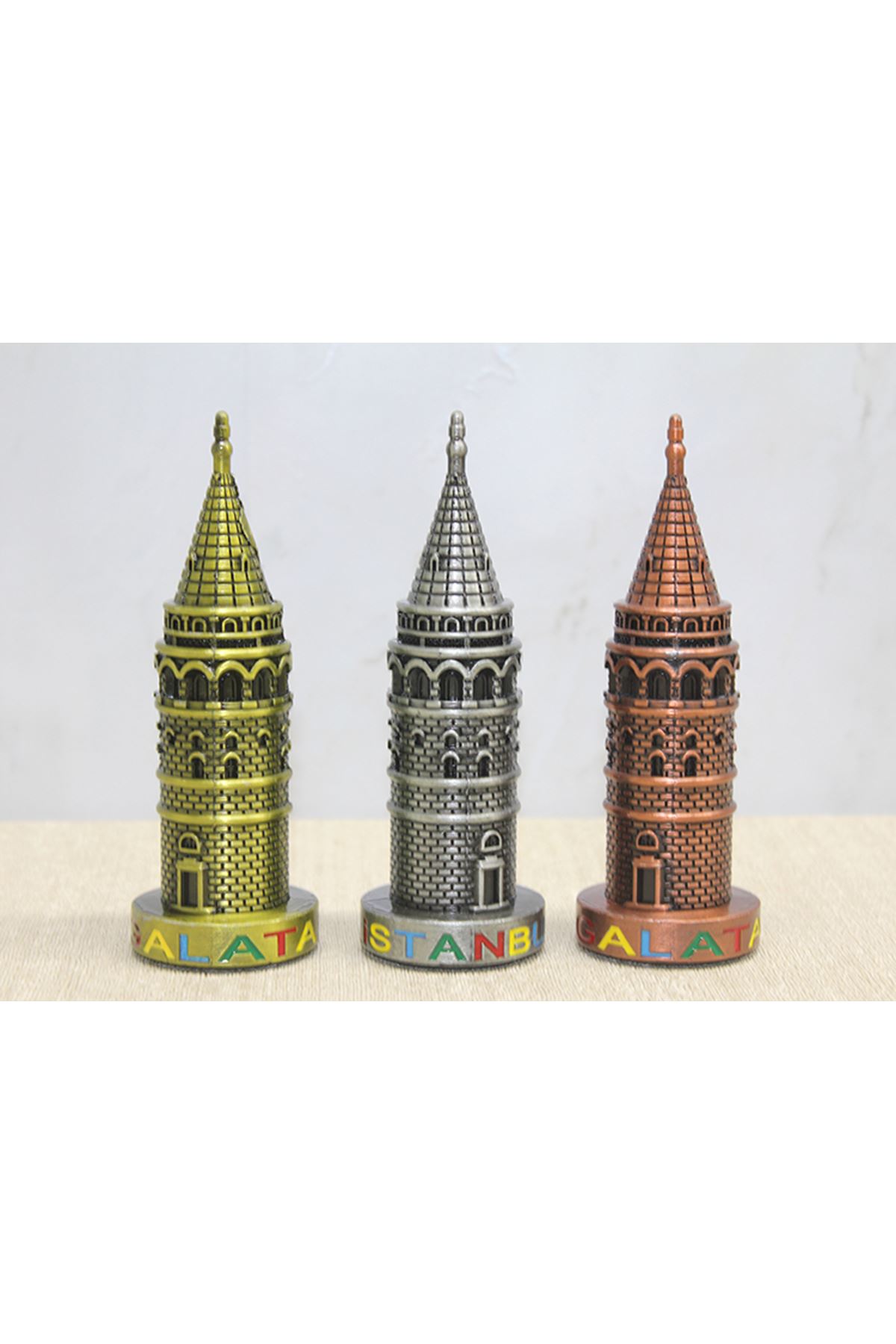 13 cm Metal Galata Kulesi