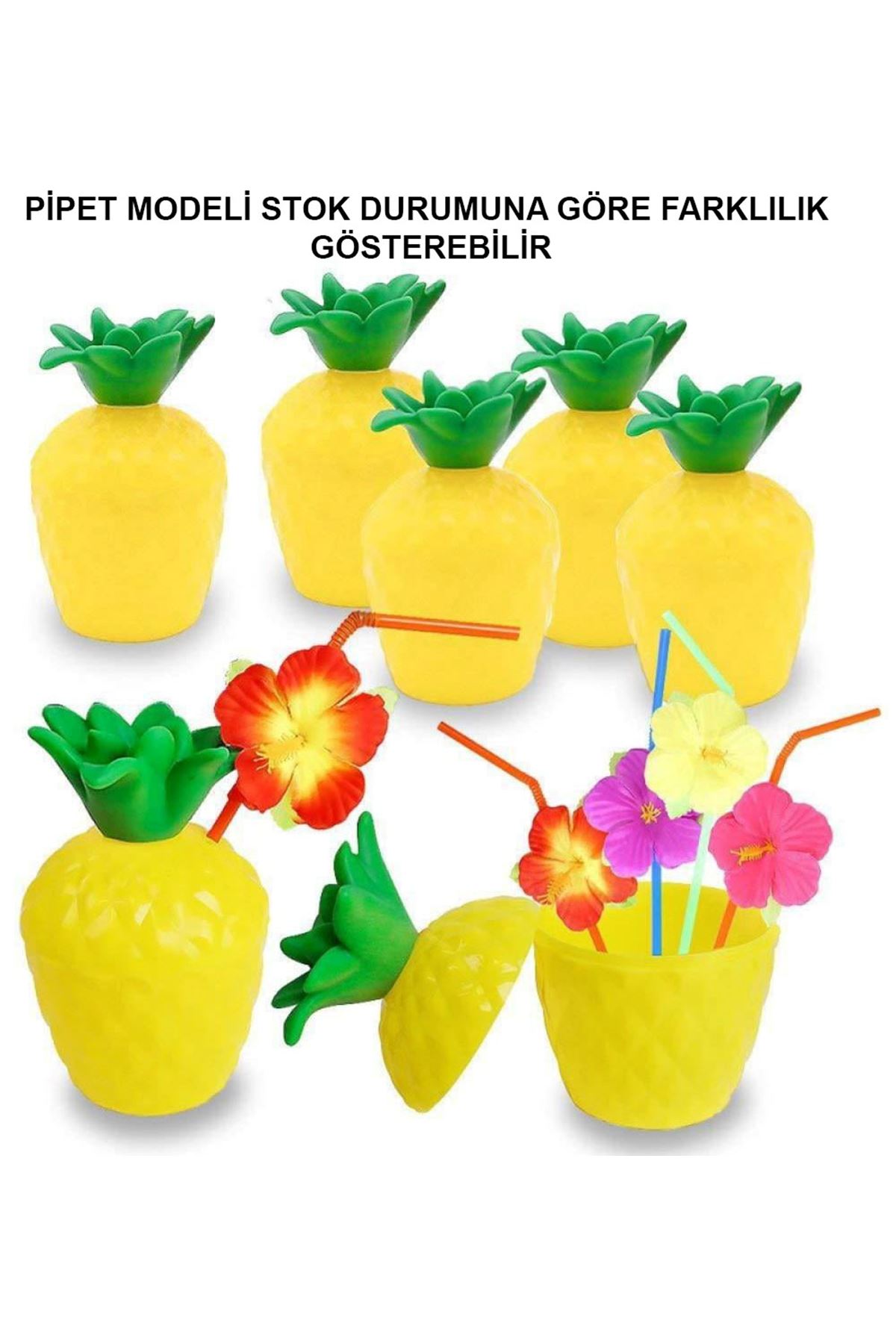 Ananas Pipetli Bardak