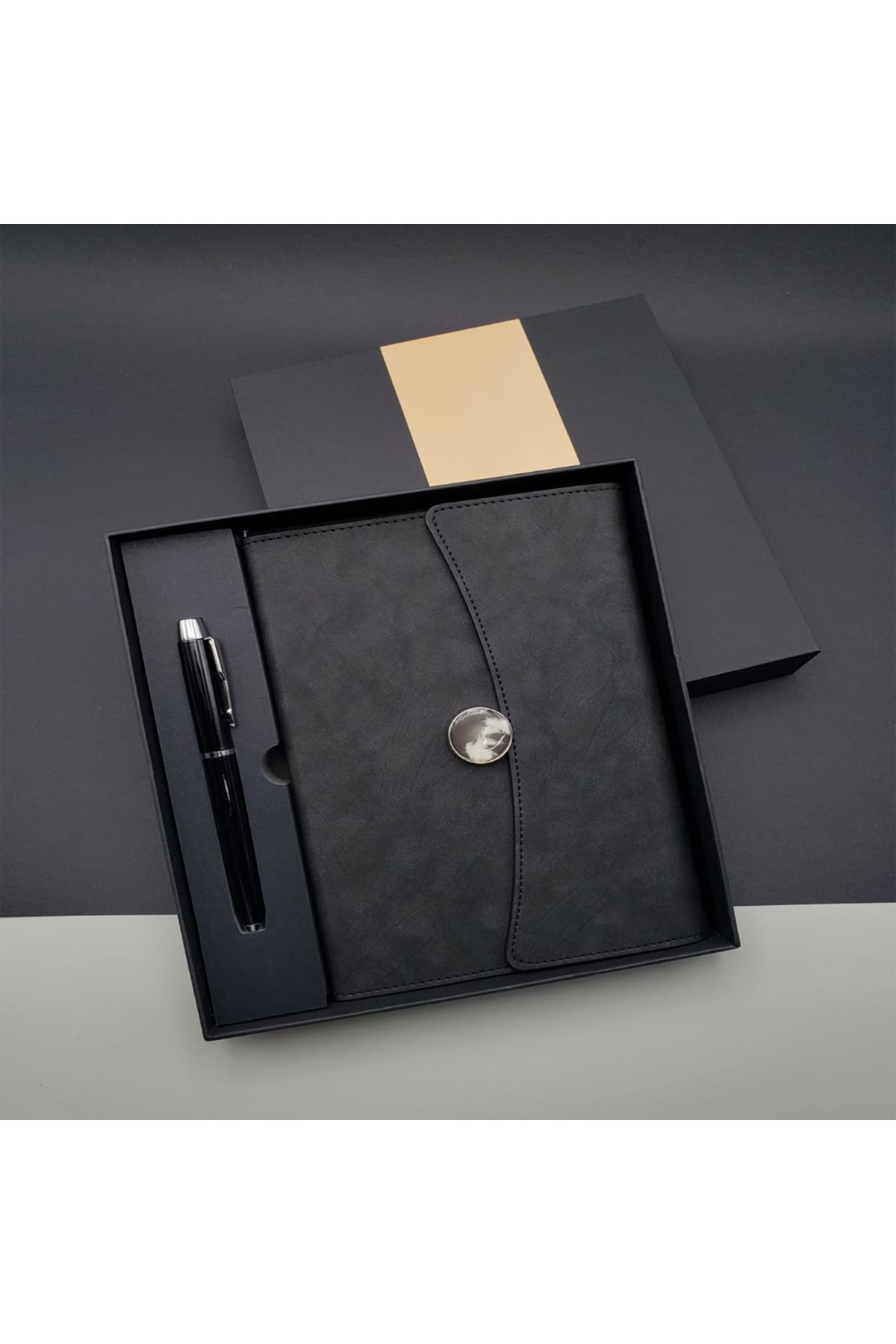 Promosyon Defter Kalem Seti Siyah Renk