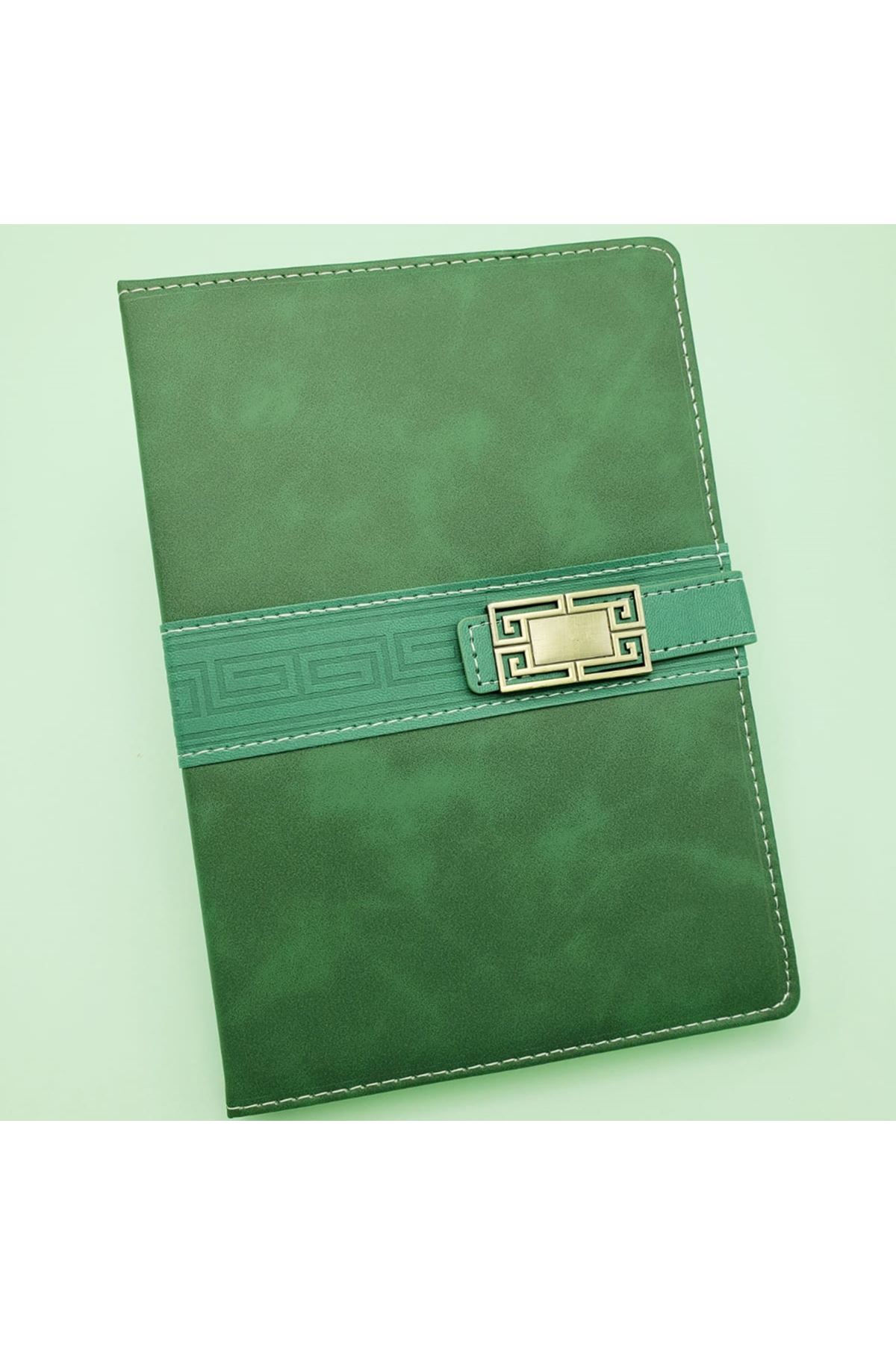 Tarihsiz Ajanda Defter Yeşil Renk