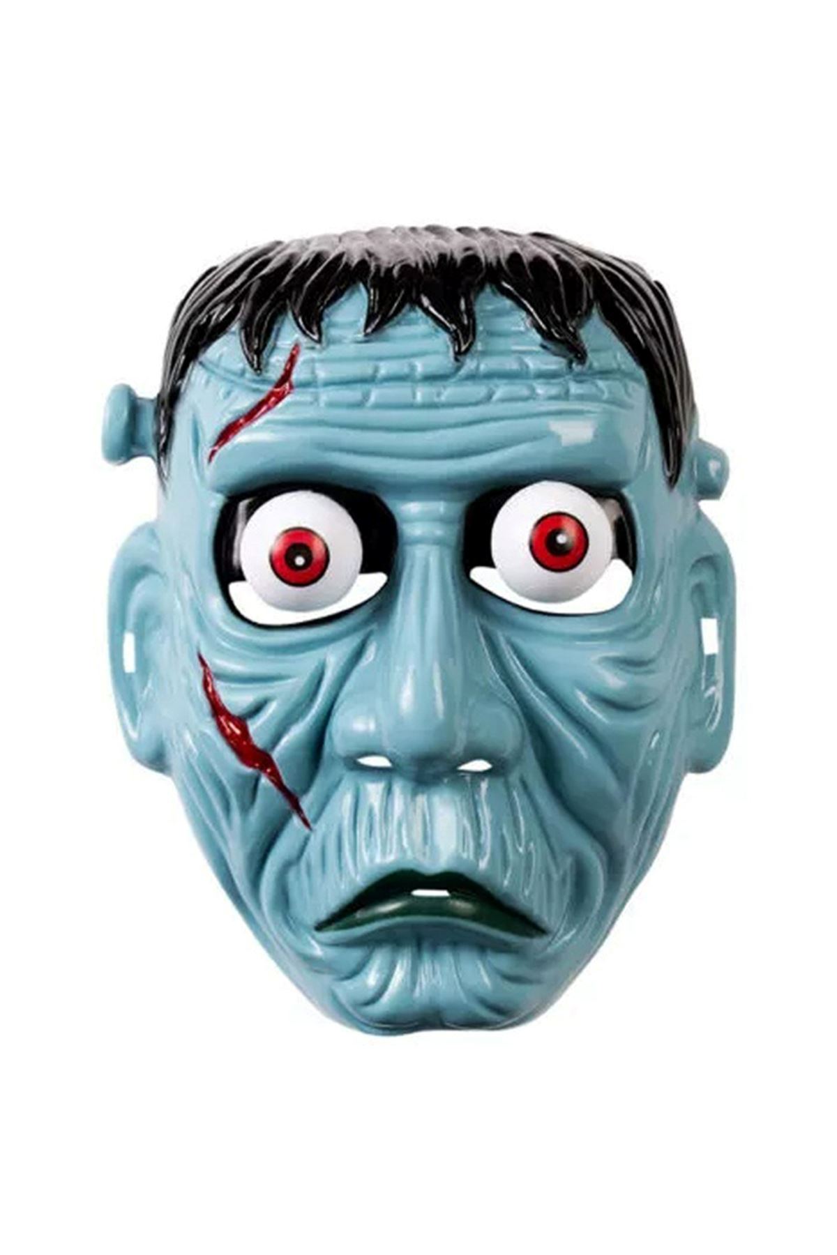 Frankenstein Temalı Sallanan Oynar Gözlü Maske