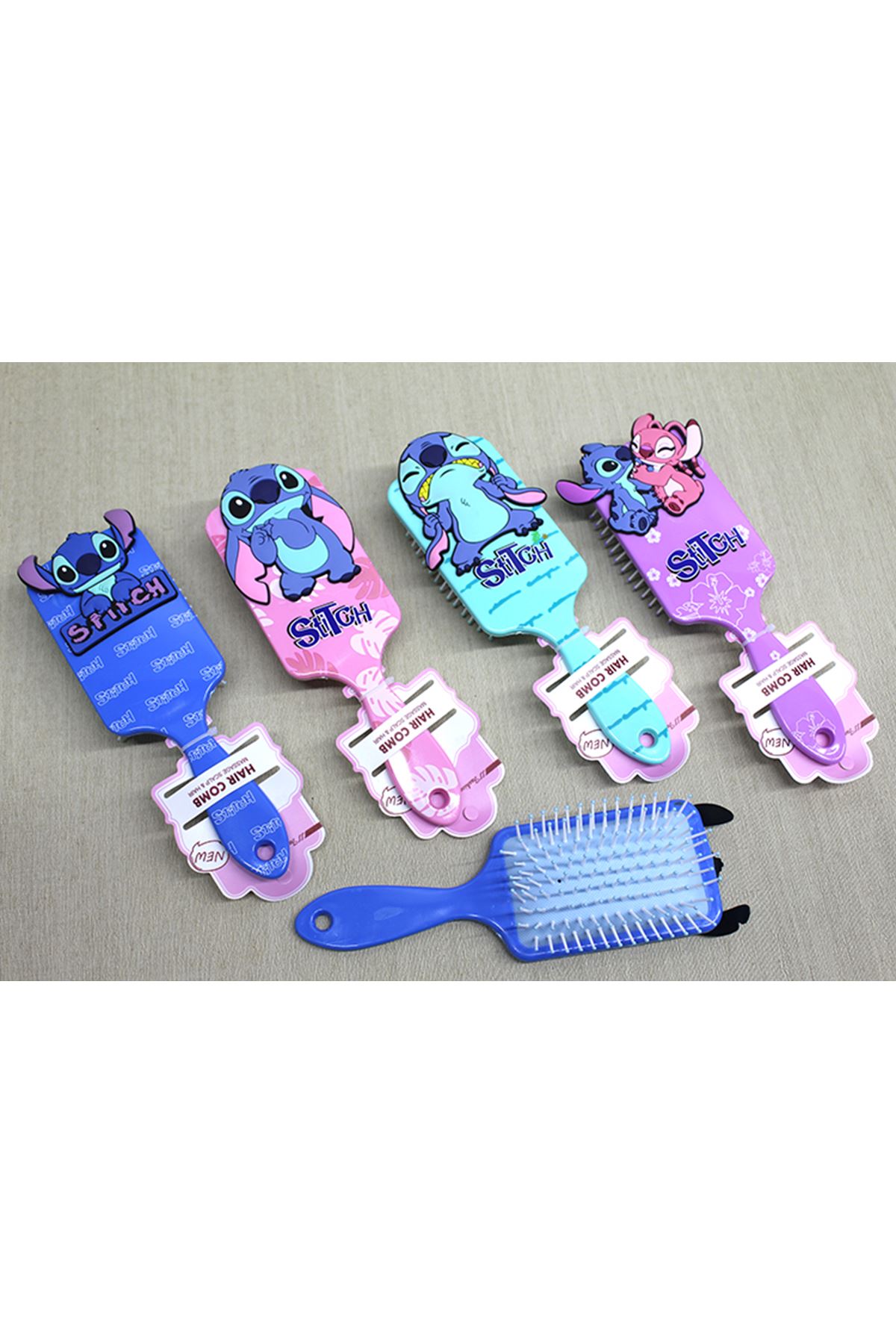 Stitch Tasarımlı Saç Tarağı