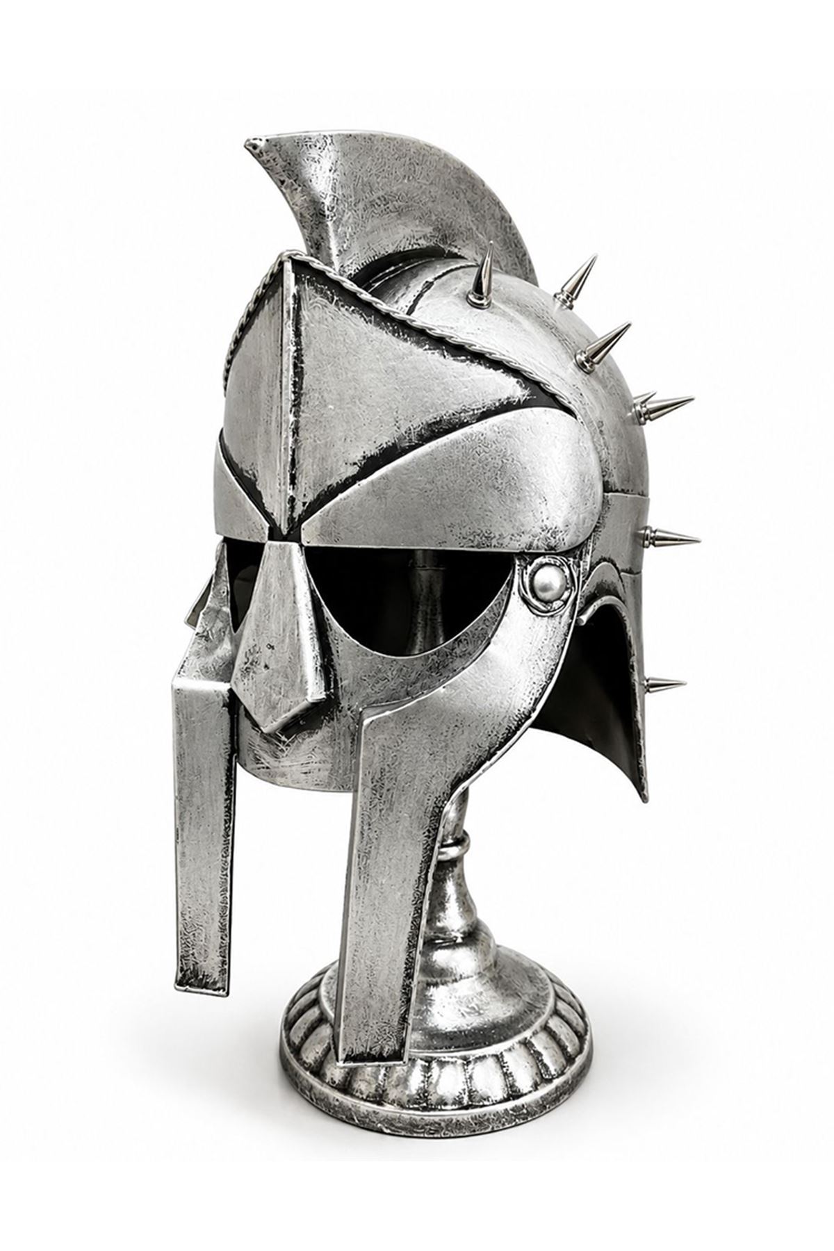 Spartalı Gladyatör Miğferi Biblosu - Metal - 45x20 cm Dekoratif Obje