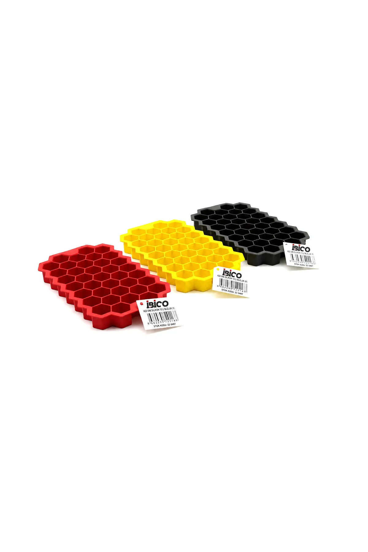Mini Petek Buz Kalıbı - 38 Bölmeli - Silikon - Renkli