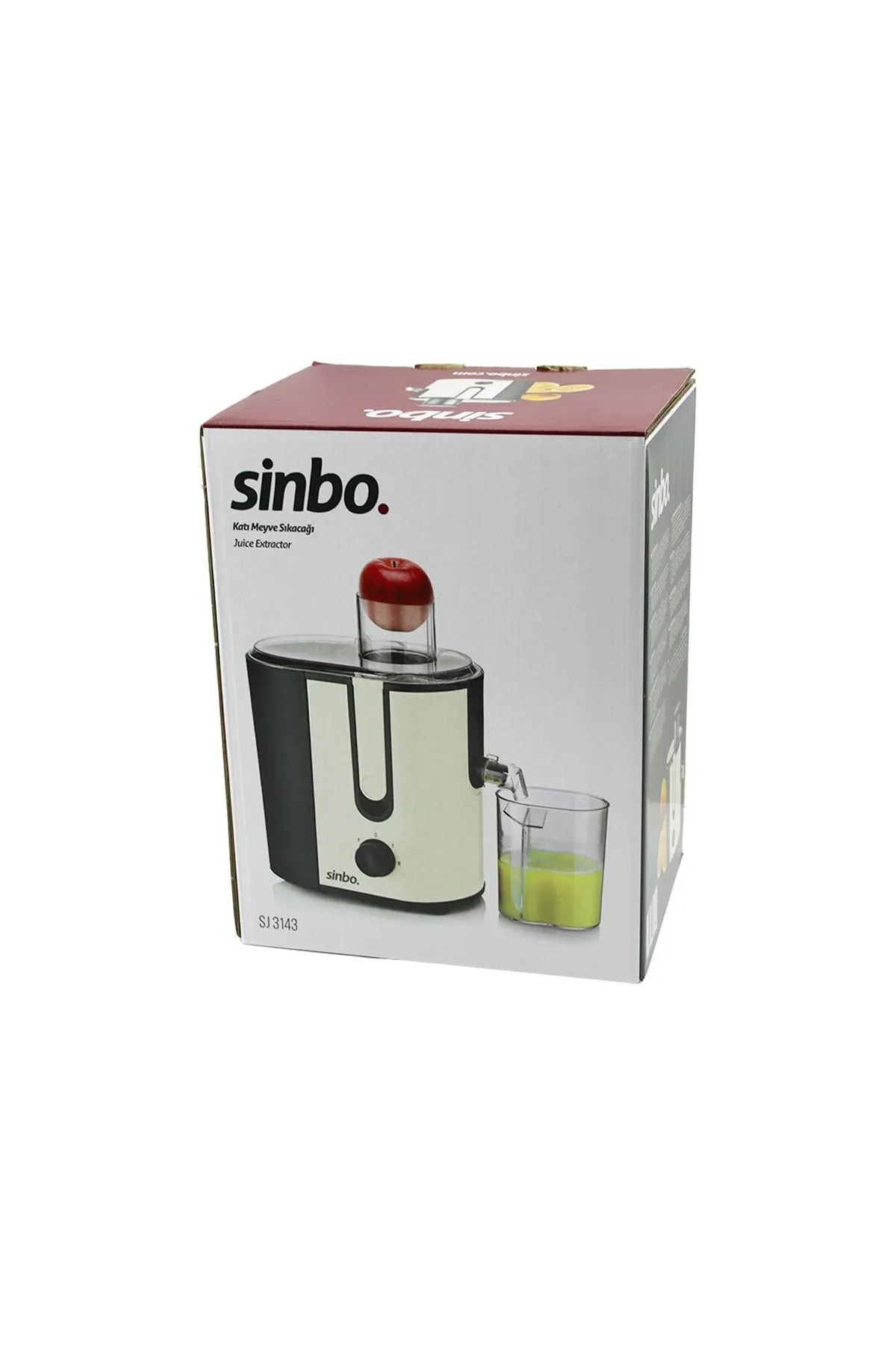 Sinbo Katı Meyve Sıkacağı - Bej Renk - Elektrikli - 450 ml Meyve Suyu Hazneli