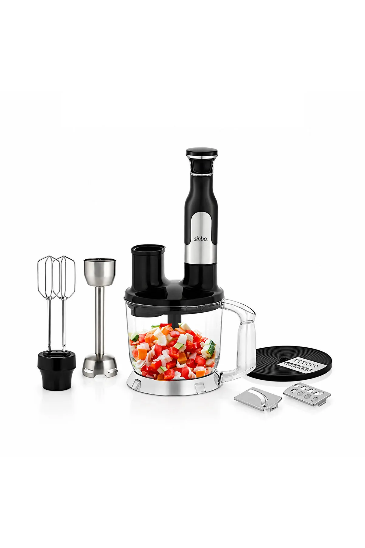 Sinbo El Multi Blender Seti - 2 Litre Hazneli - Paslanmaz Çelik Bıçaklı