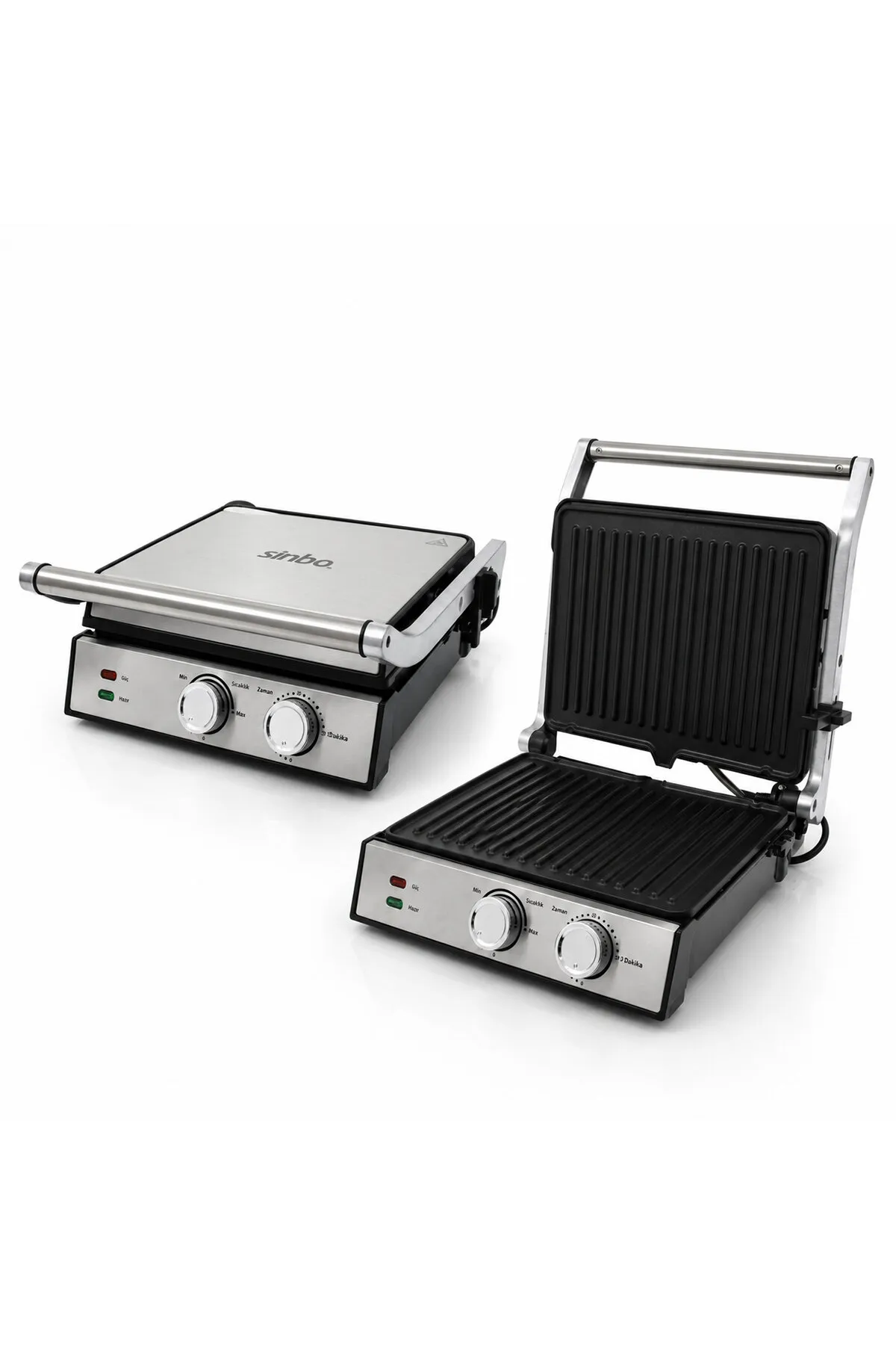 Sinbo Izgara ve Tost Makinesi - Yapışmaz Yüzey - 4 Dilim Kapasiteli