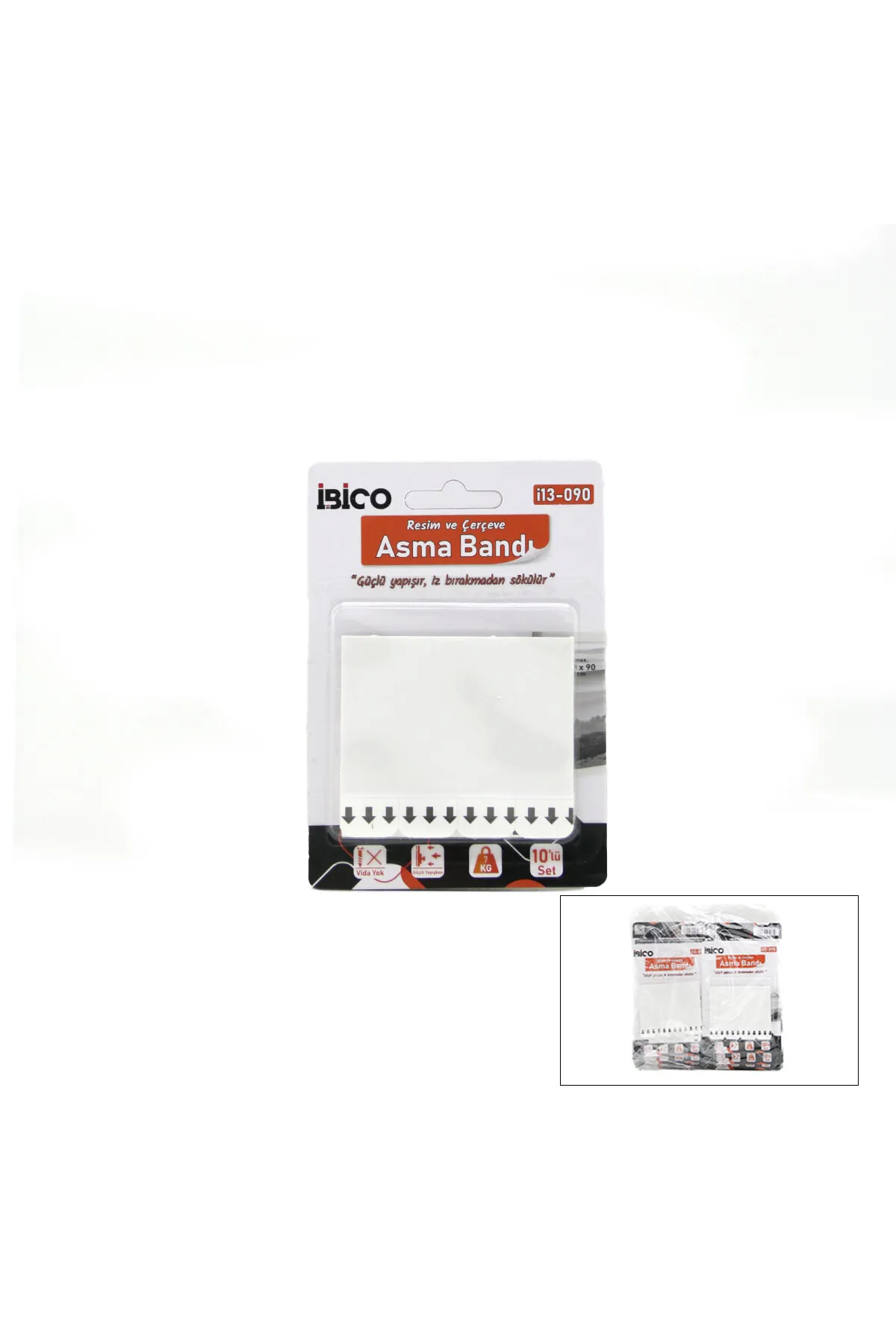 Resim ve Çerçeve Asma Bandı - 10'lu Paket - 7 kg Taşıma Kapasitesi