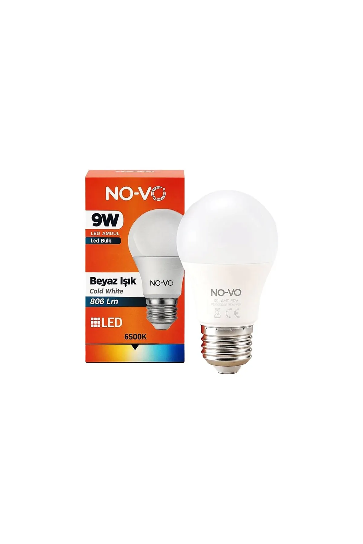 Beyaz Led Ampul - 9W - E27 Duy