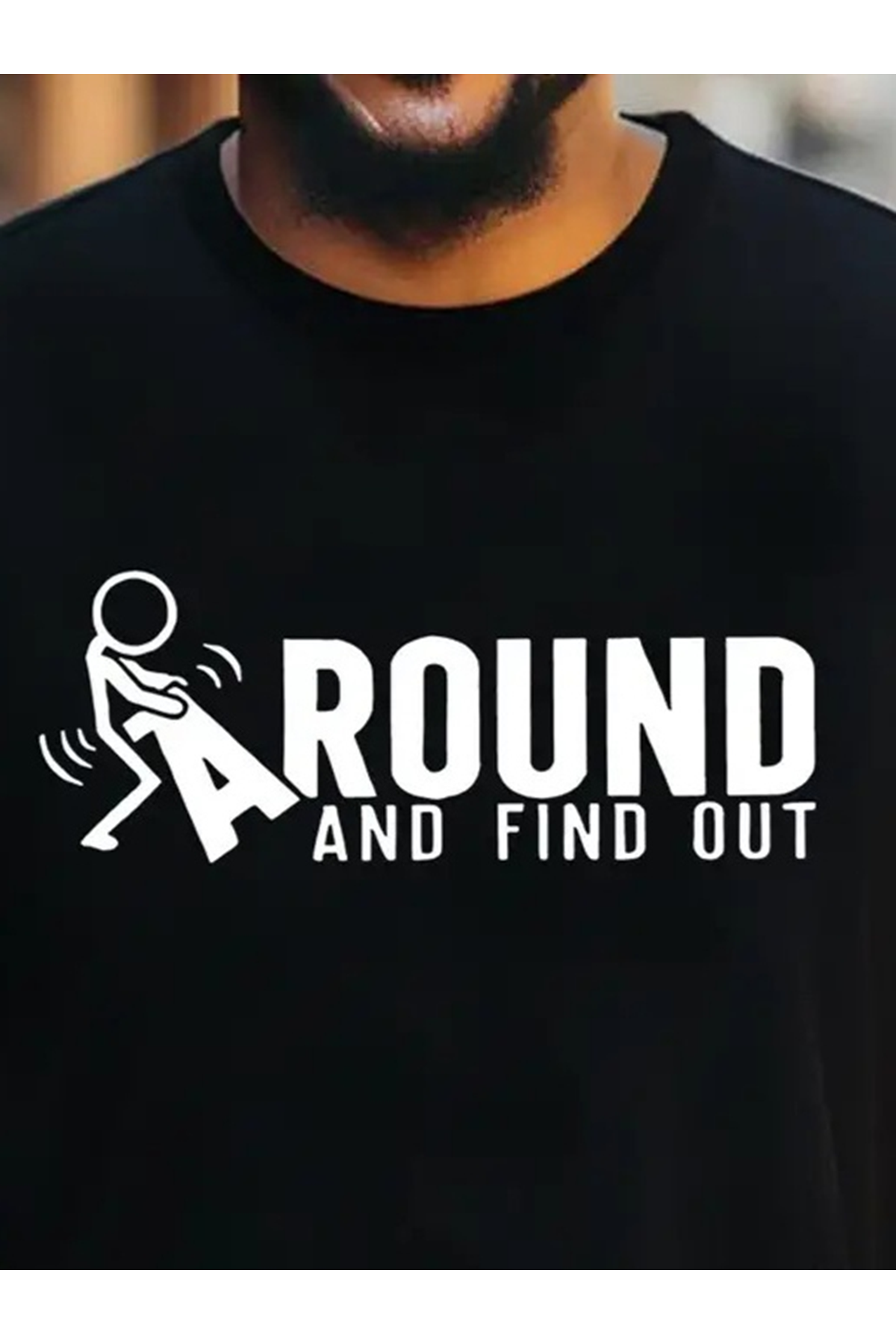 Erkek Around Baskılı Süprem T-shirt