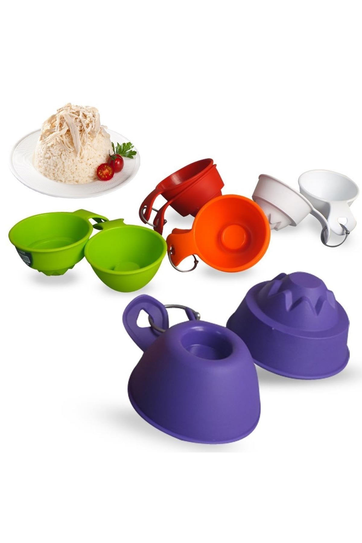 TBL Dekor® Pilav Ve Helva Şekil Verici Pratik Servis Kalıbı Aleti (2 Adet)