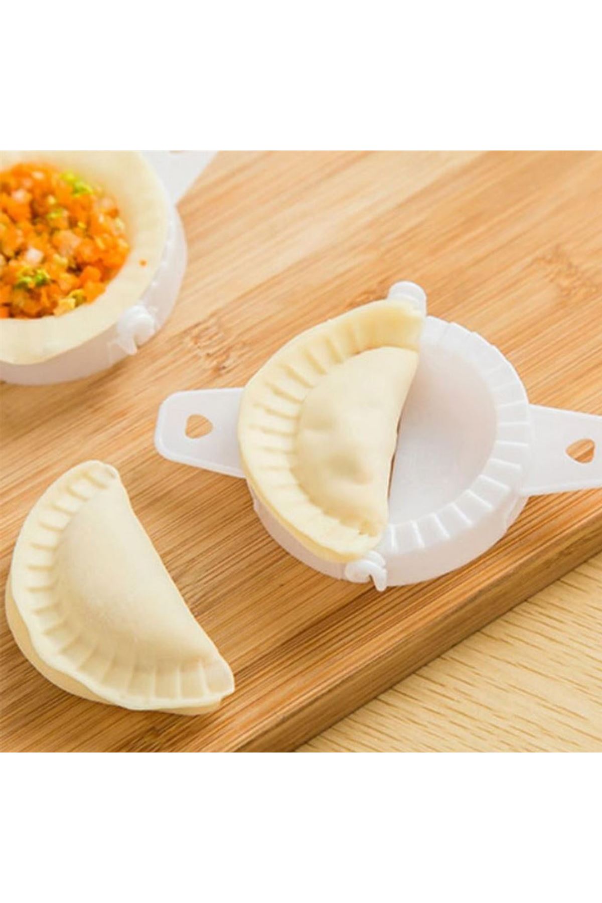TBL Dekor® 3lü Çiğ börek kurabiye Hamur İşi Ravioli Kesme Kalıbı Aparatı