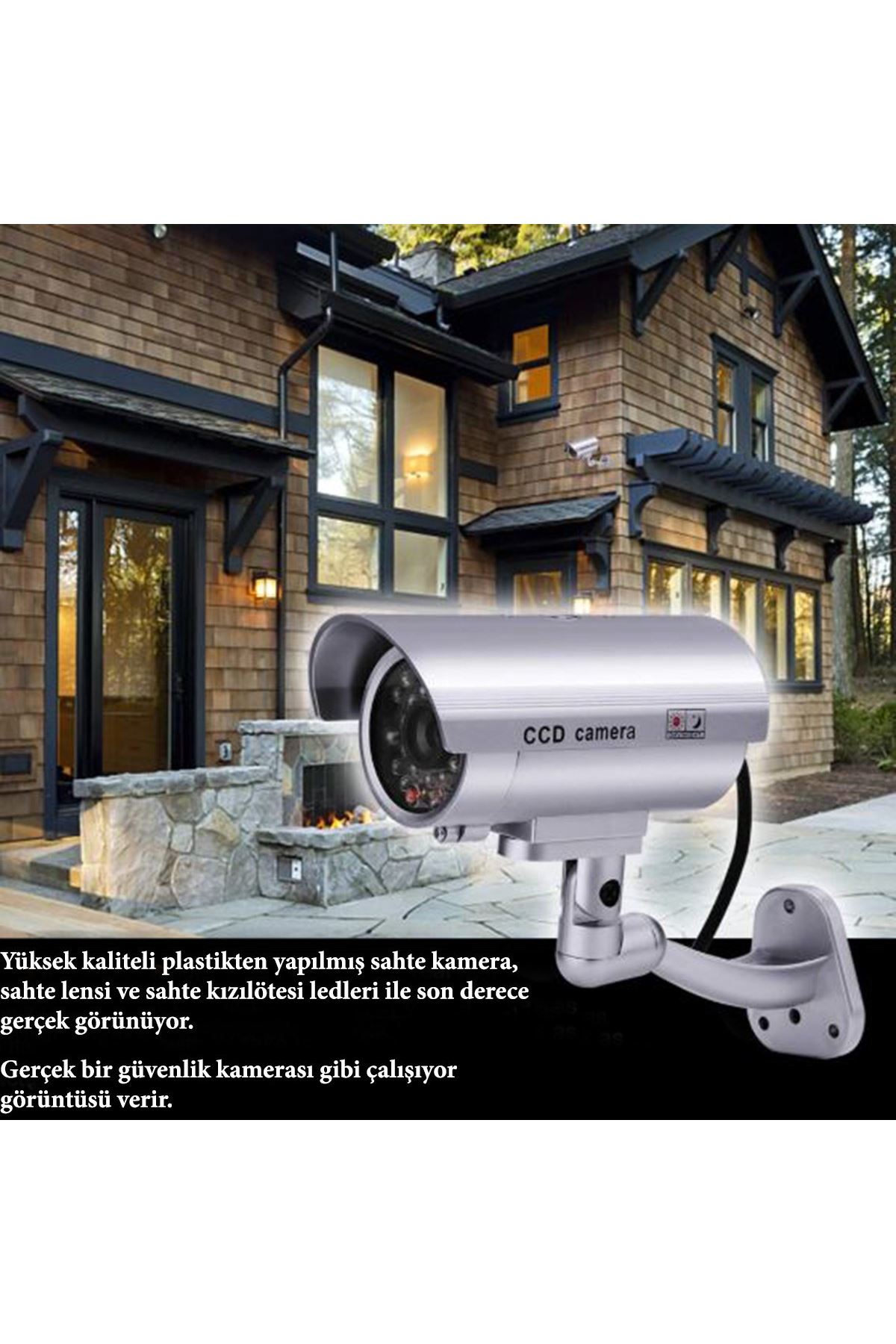 TBL Dekor® %100 Gerçekçi İç ve Dış Mekan İçin Sahte Güvenlik Kamerası