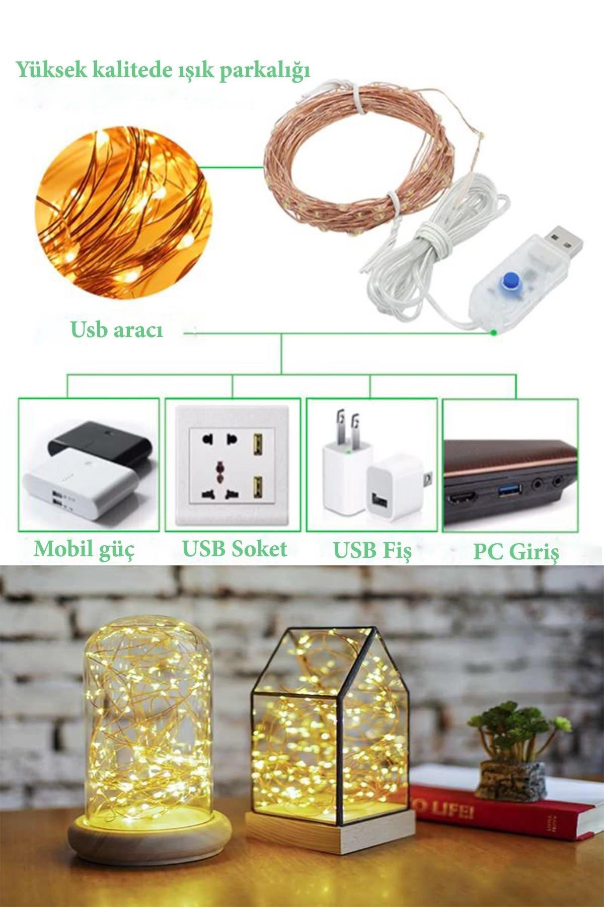 TBL Dekor® Yılbaşı ve Özel Konsept Dekorasyon 5 Mt USB Bağlantılı Led Işık