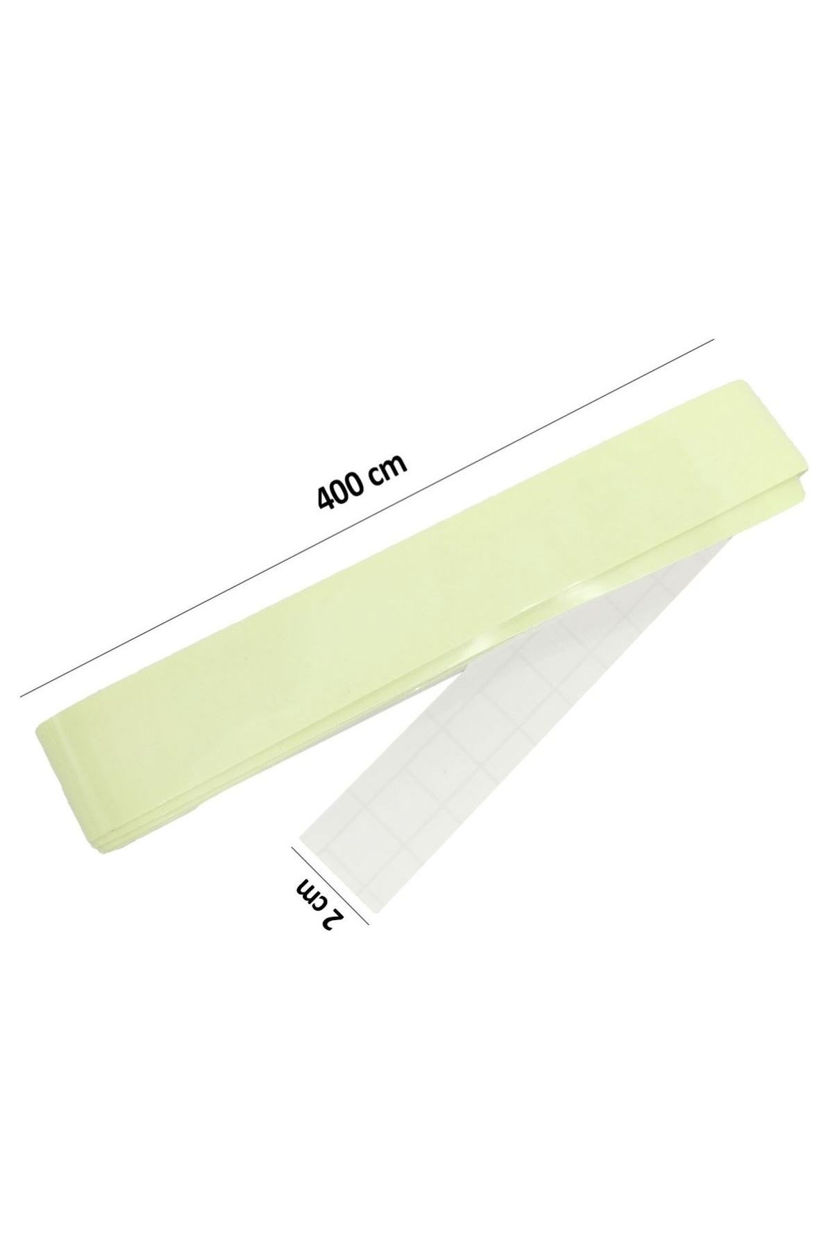 TBL Dekor® Karanlıkta Işık Veren  Yansıyan 4 Metre Fosforlu Yeşil Şerit Bant