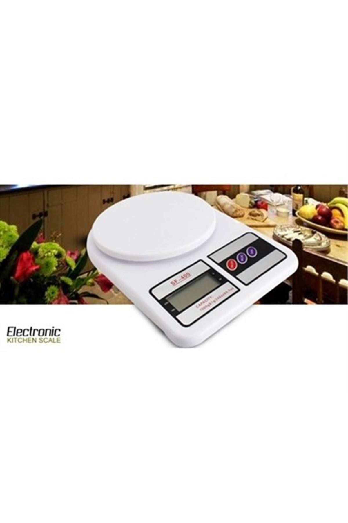 TBL Dekor® LCD Ekranlı Dijital Hassas Mutfak Terazisi Tartısı Baskülü