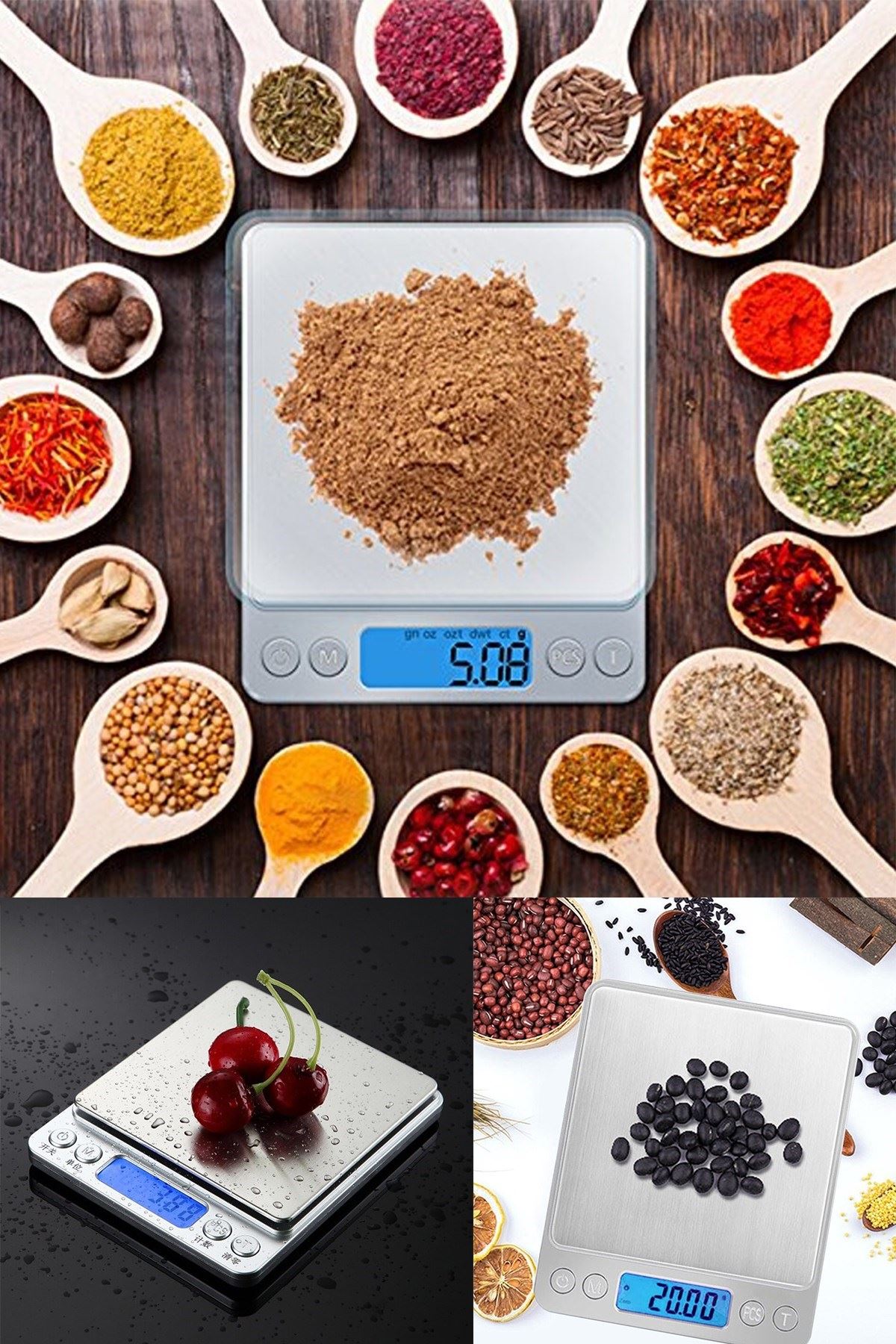 TBL Dekor® Dijital Hassas Mutfak Terazisi Hassas Tartı 2000 Gr/01 Gr Hassasiyet