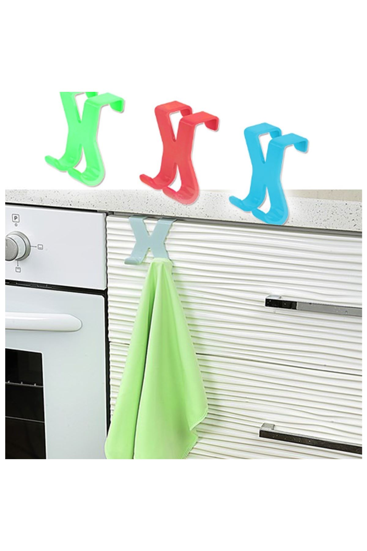 TBL Dekor® Hang it Pratik Kolay Taşımabilir Havlupan 2 Kancalı Banyo Askısı