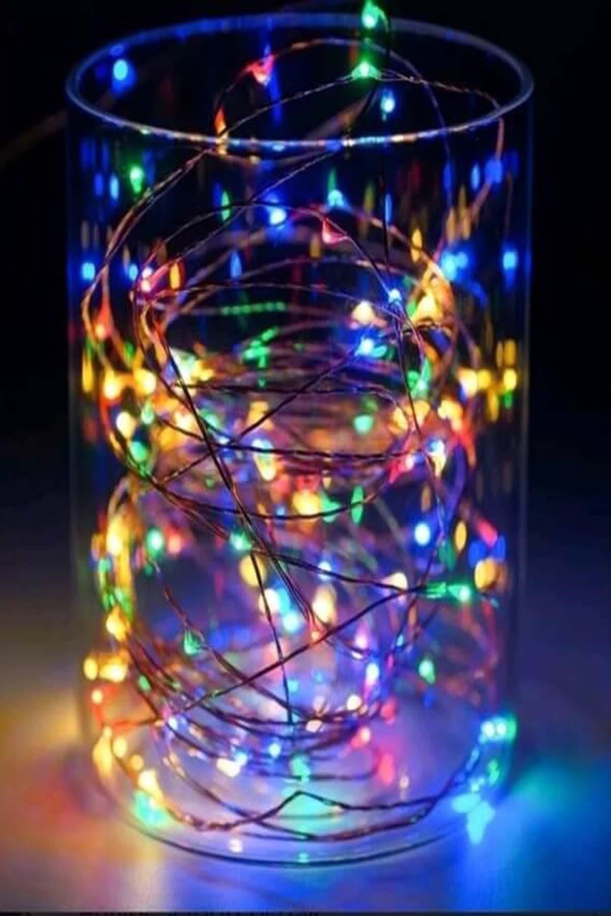 TBL Dekor® Pilli Dekoratif Peri Led Işık 3 Metre (RGB) Gaming Aydınlatma