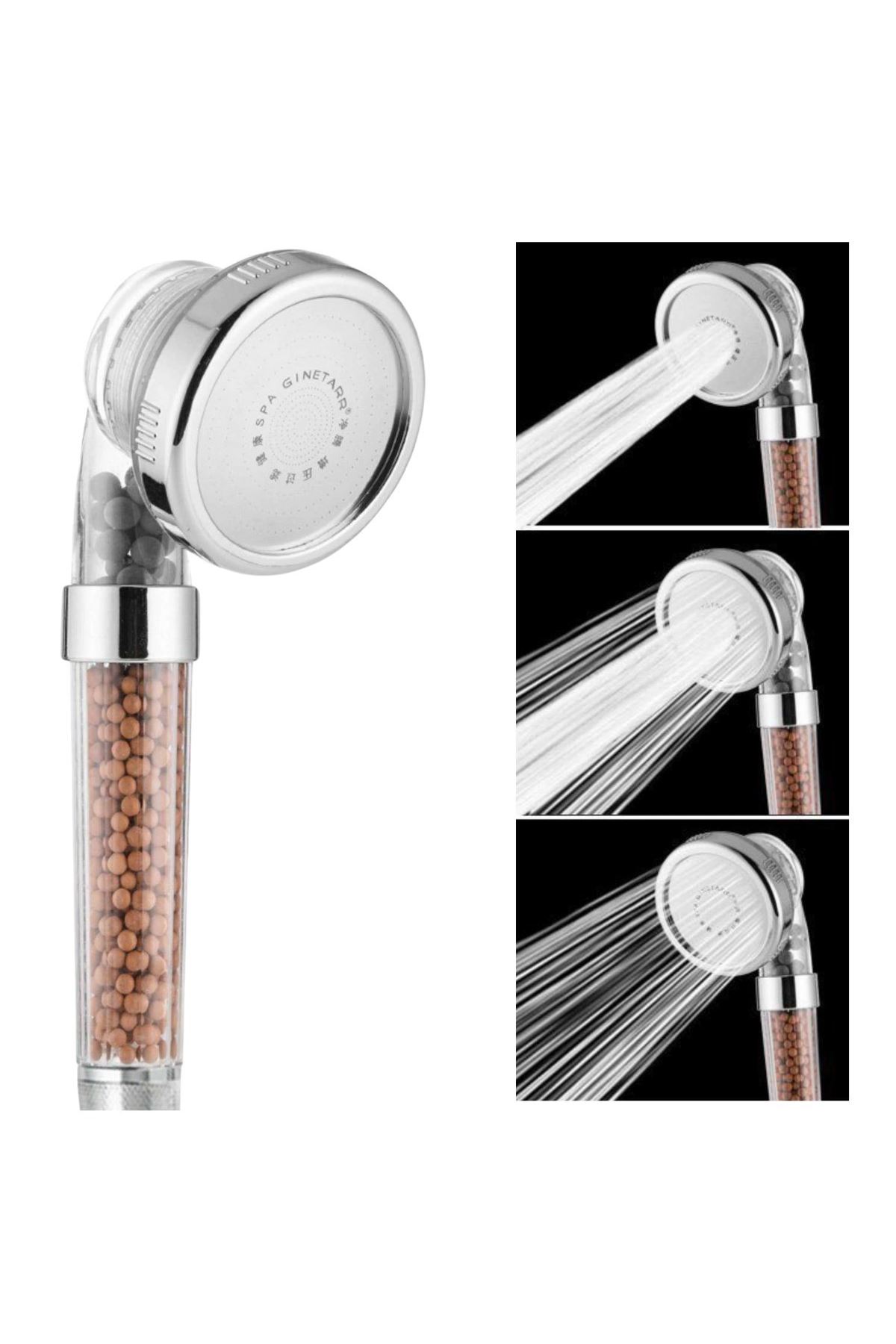 TBL Dekor® %50 Su Tasarruflu ve Arıtmalı Doğal Taşlı Banyo El Duş Başlığı