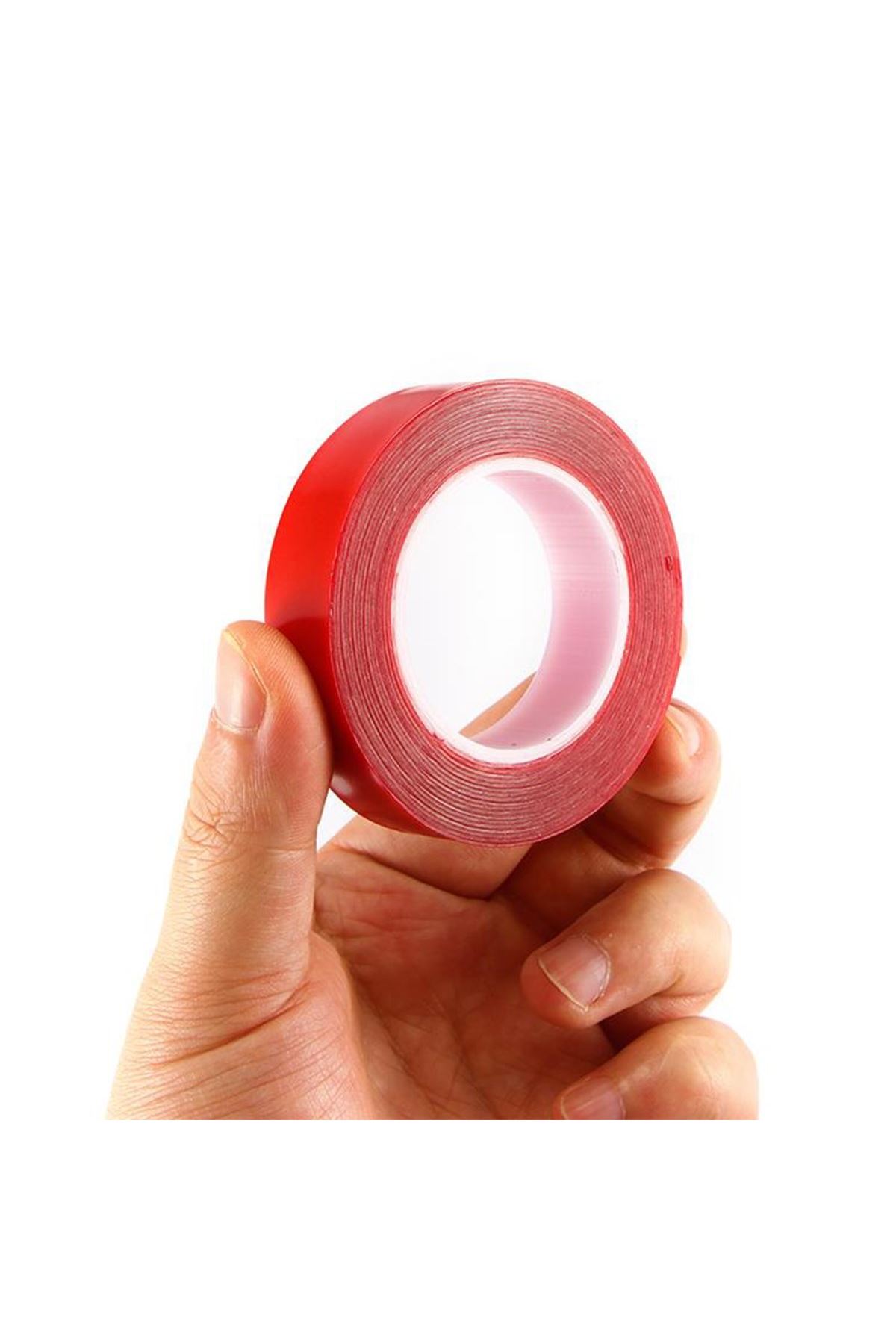 TBL Dekor® 2 Metre Güçlü Yapışkanlı Çift Taraflı Slikon Pratik Şeffaf Bant