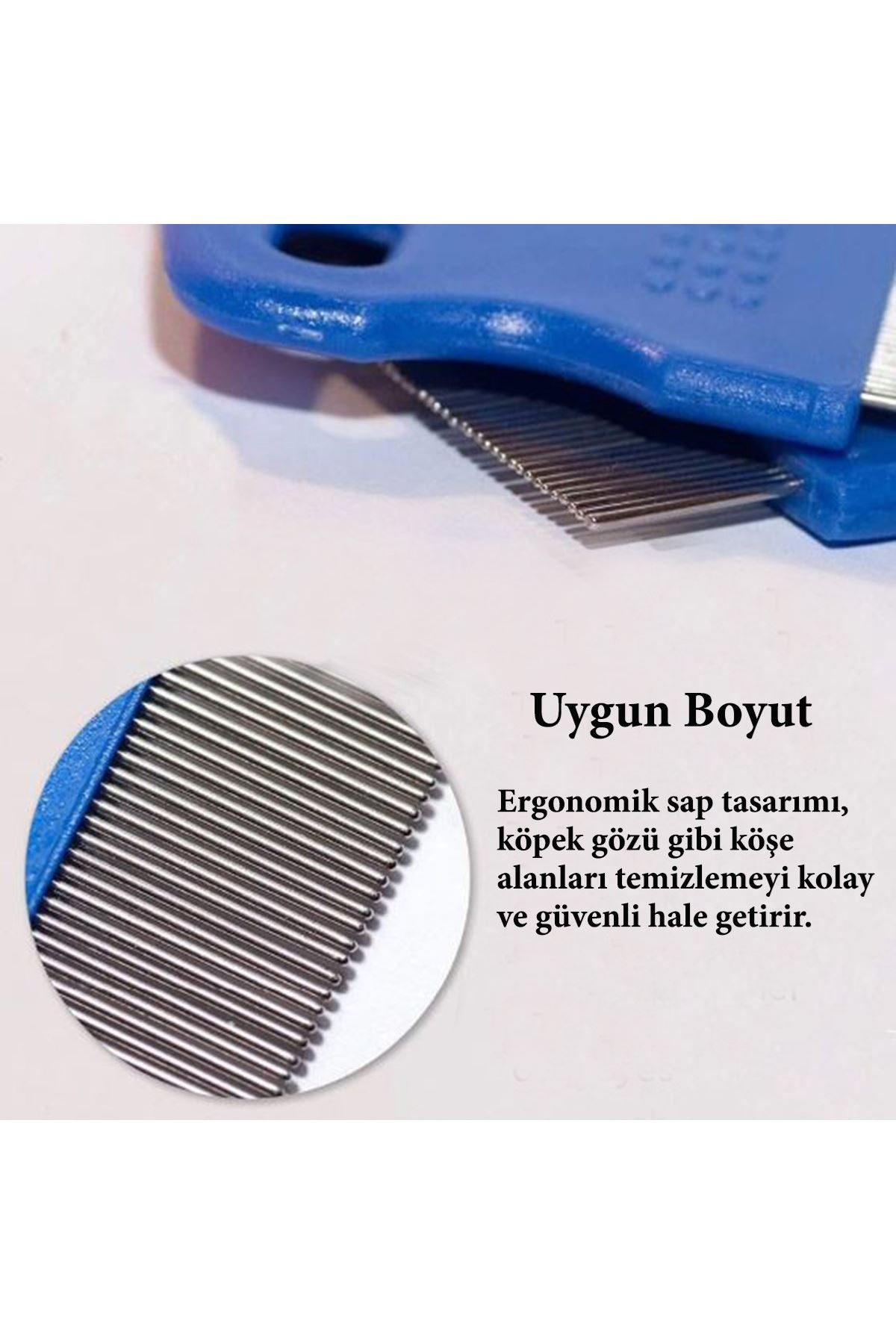 TBL Dekor® Evcil Hayvan Kedi Köpek Pire Tarağı ve Köpek Gözyaşı Lekesi Tarağı