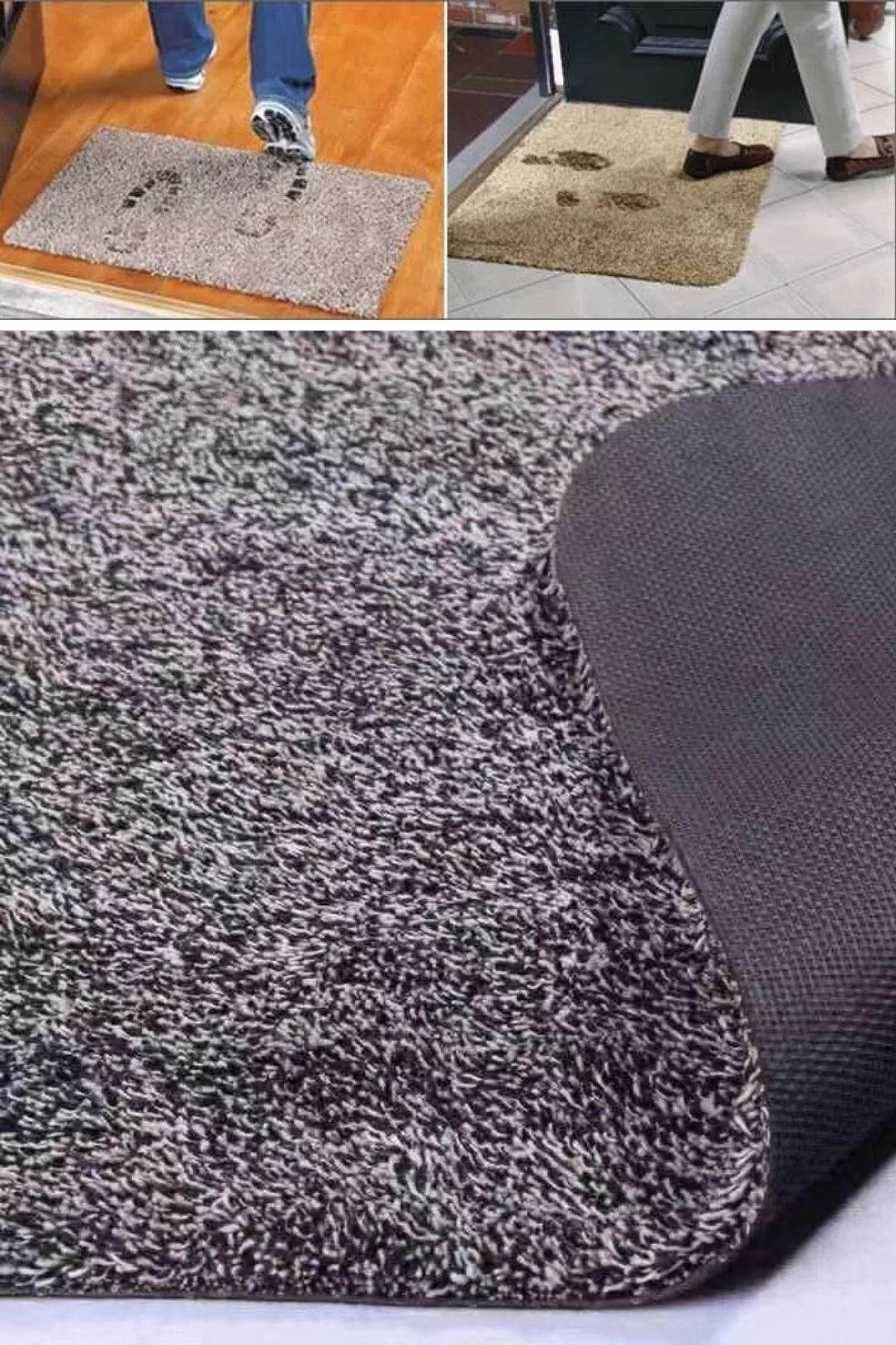TBL Dekor® Çamaşır Makinesinde Yıkanabilir Kir Toz Emici Mikrofiberli Paspas