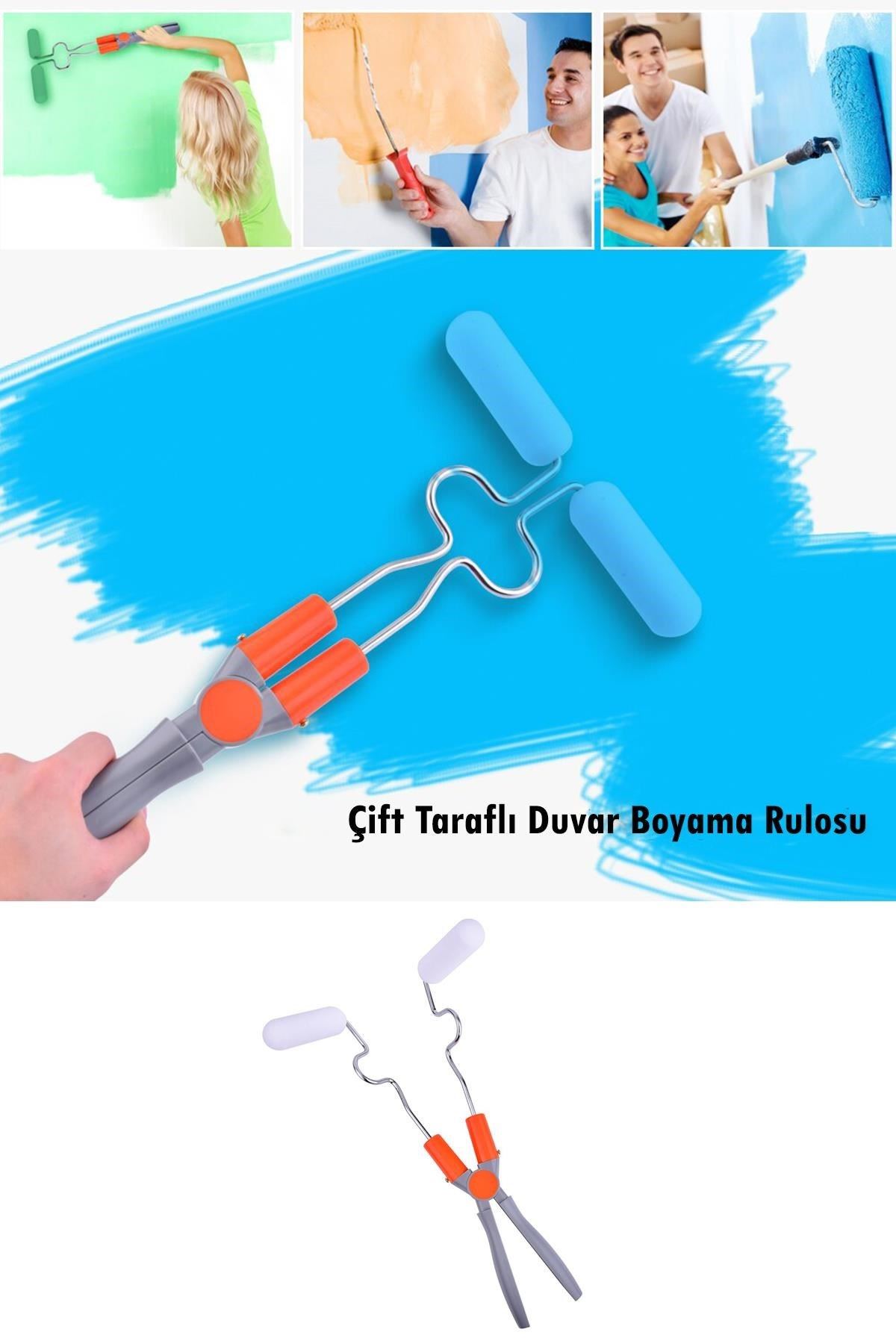 TBL Dekor® Nano Süngerli Damlatmaz Mobilya ve Duvar Boyama Rulosu Hem Köşe Hem Düz Zemin