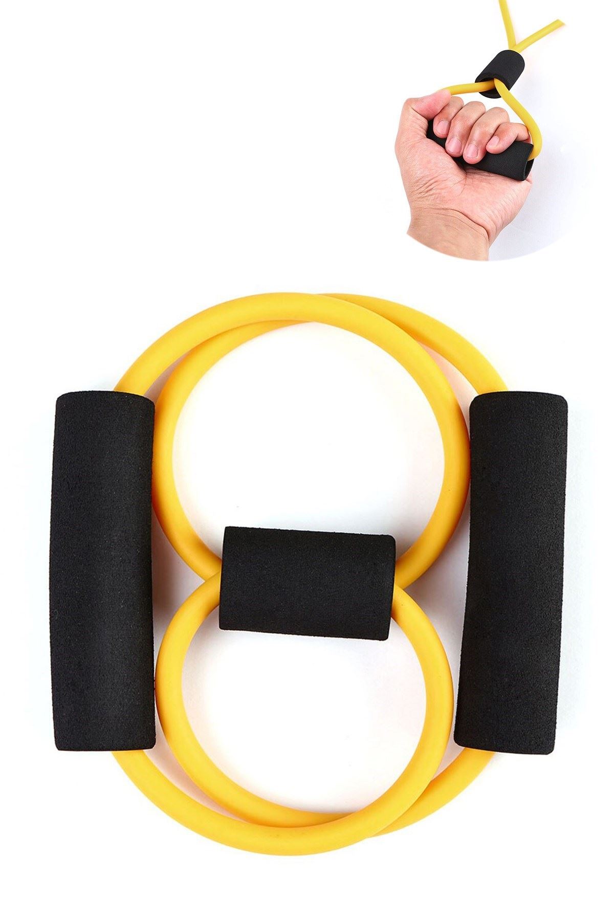 TBL Dekor® 8 Şeklinde Direnç Bandı Yoga Plates Ve Vücut Geliştirme Egzersiz Bandı