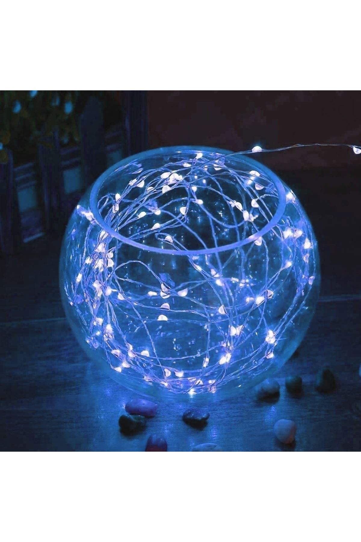 TBL Dekor® Pilli 5 metre Dekoratif Peri Led Beyaz Aydınlatma Süsleme Lambası