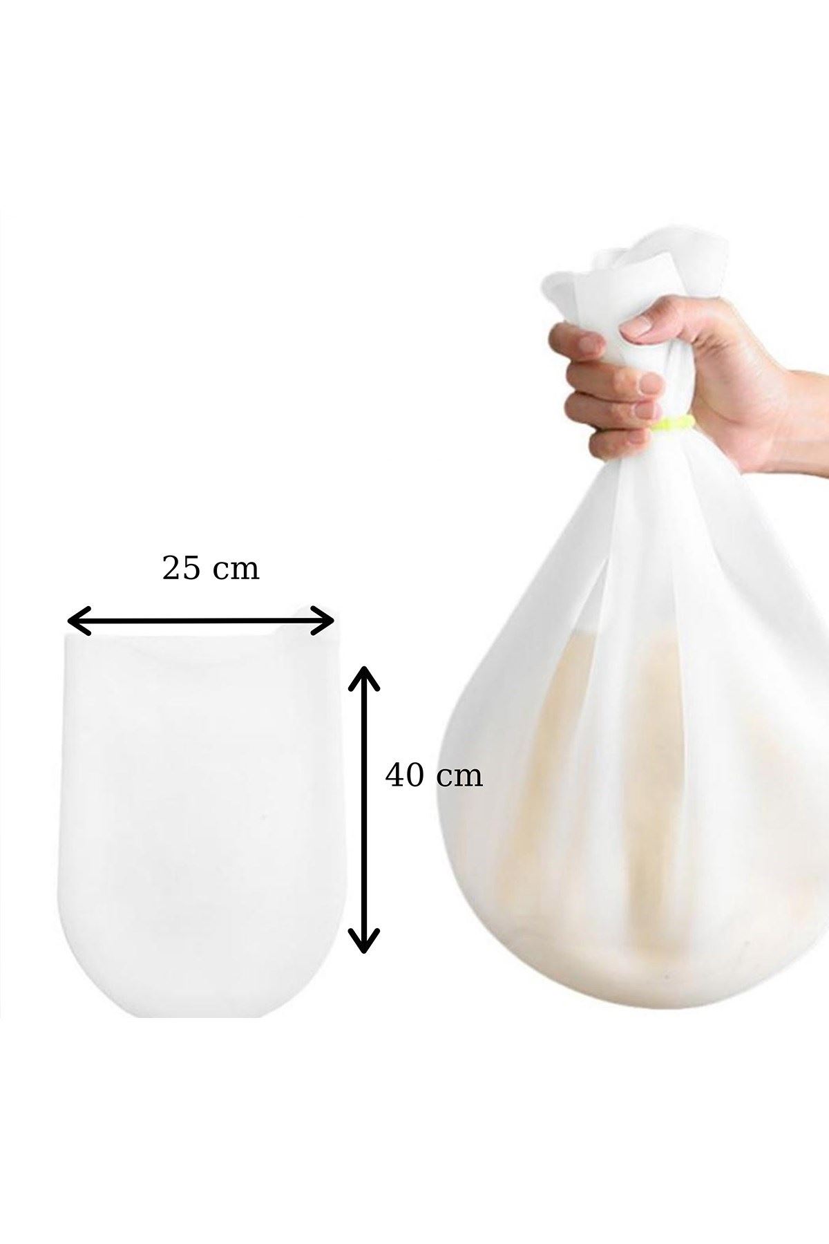 TBL Dekor® Büyük  Hamur Torbası  Silikon Şeffaf Hamur Yoğurma Torbası Ekmek Makarna Mantı  Hamuru Kolay