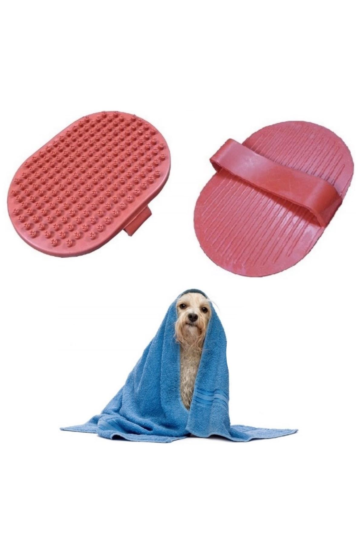 TBL Dekor® Ergonomik Masajlı Evcil Hayvan Kedi Köpek Yıkama Fırçası Aparatı