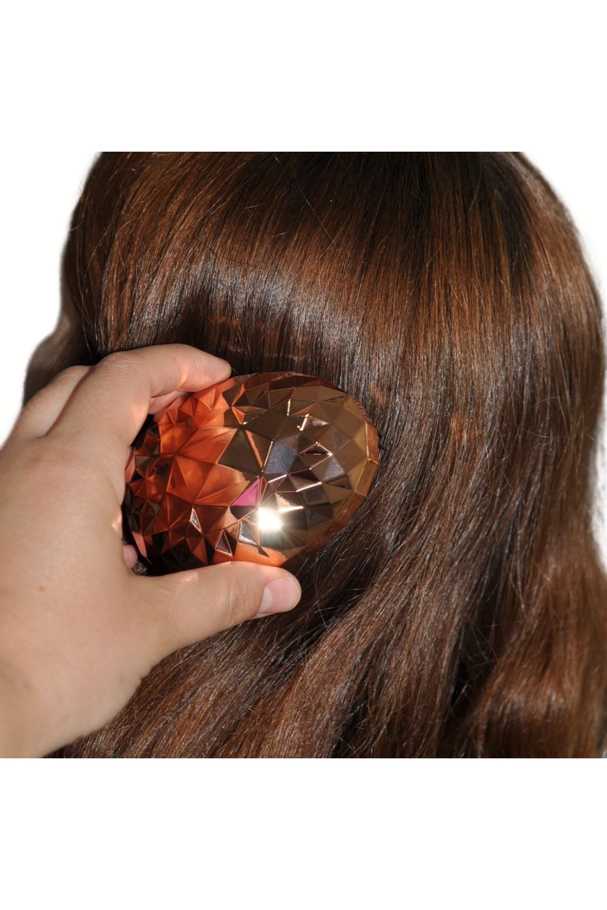 TBL Dekor® Rose Gold Saç Düzleştirici Tarak Geniş AralıklıHer Saç Tipine Uygun Fırçalı Saç Düzleştiric