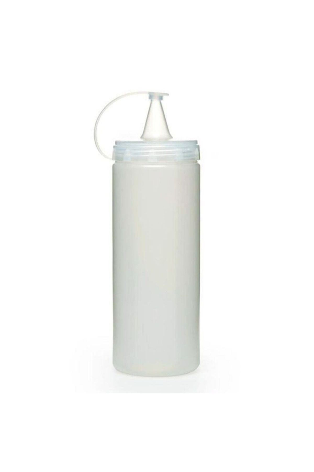 TBL Dekor® Şeffaf Kapaklı Sızdırmaz Yağlık Sosluk Şişesi Plastik Yağdanlık 400 ml AP-9028