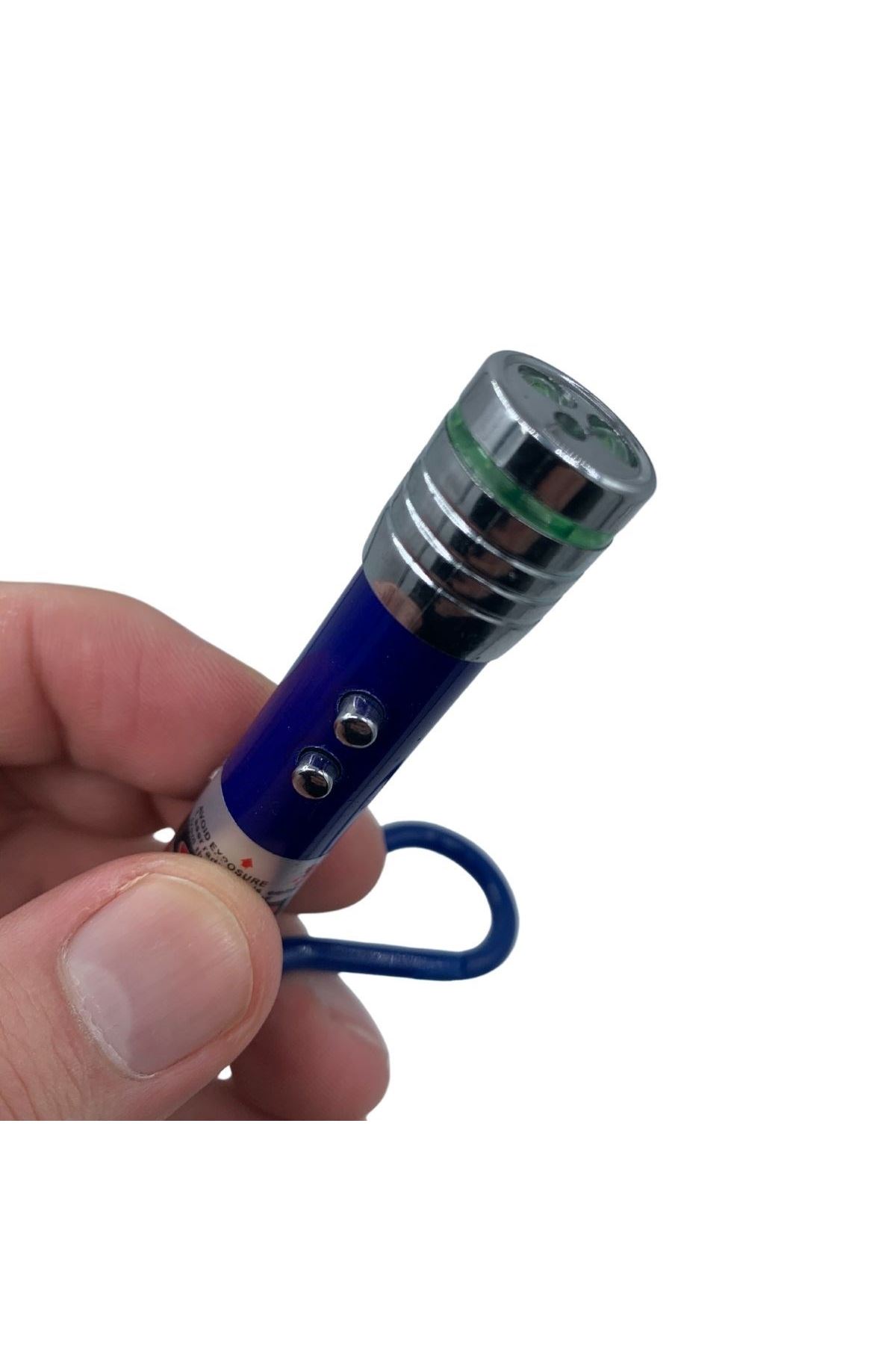 TBL Dekor®  3 Fonksiyonlu Kırmızı Beyaz Işıklı Led Lazer Kedi Köpek Oyuncak Anahtarlık