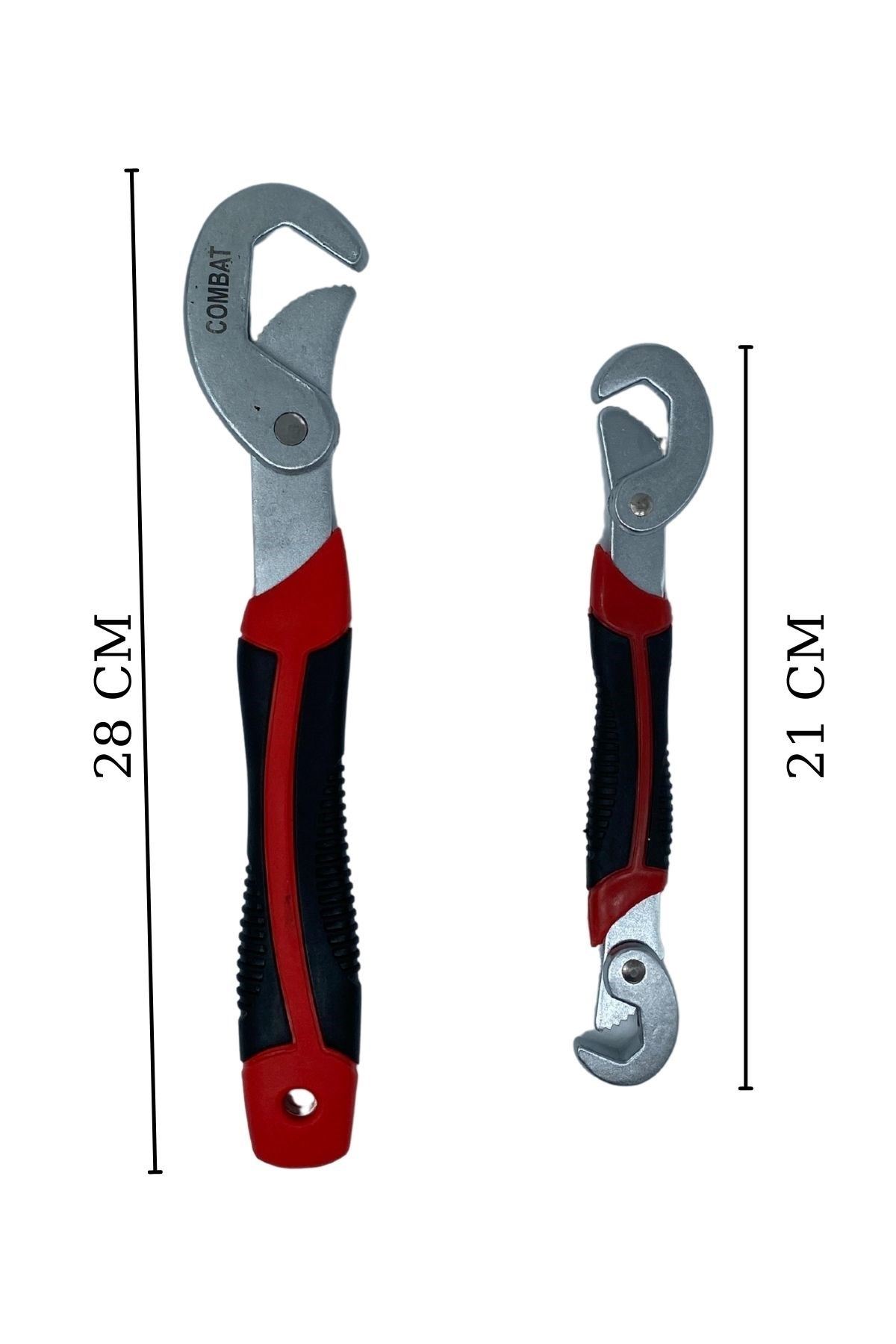 TBL Dekor® Çok Fonksiyonlu Ergonomik  Ayarlanabilir Büyük Küçük Akıllı Pense Anahtar 2li Set