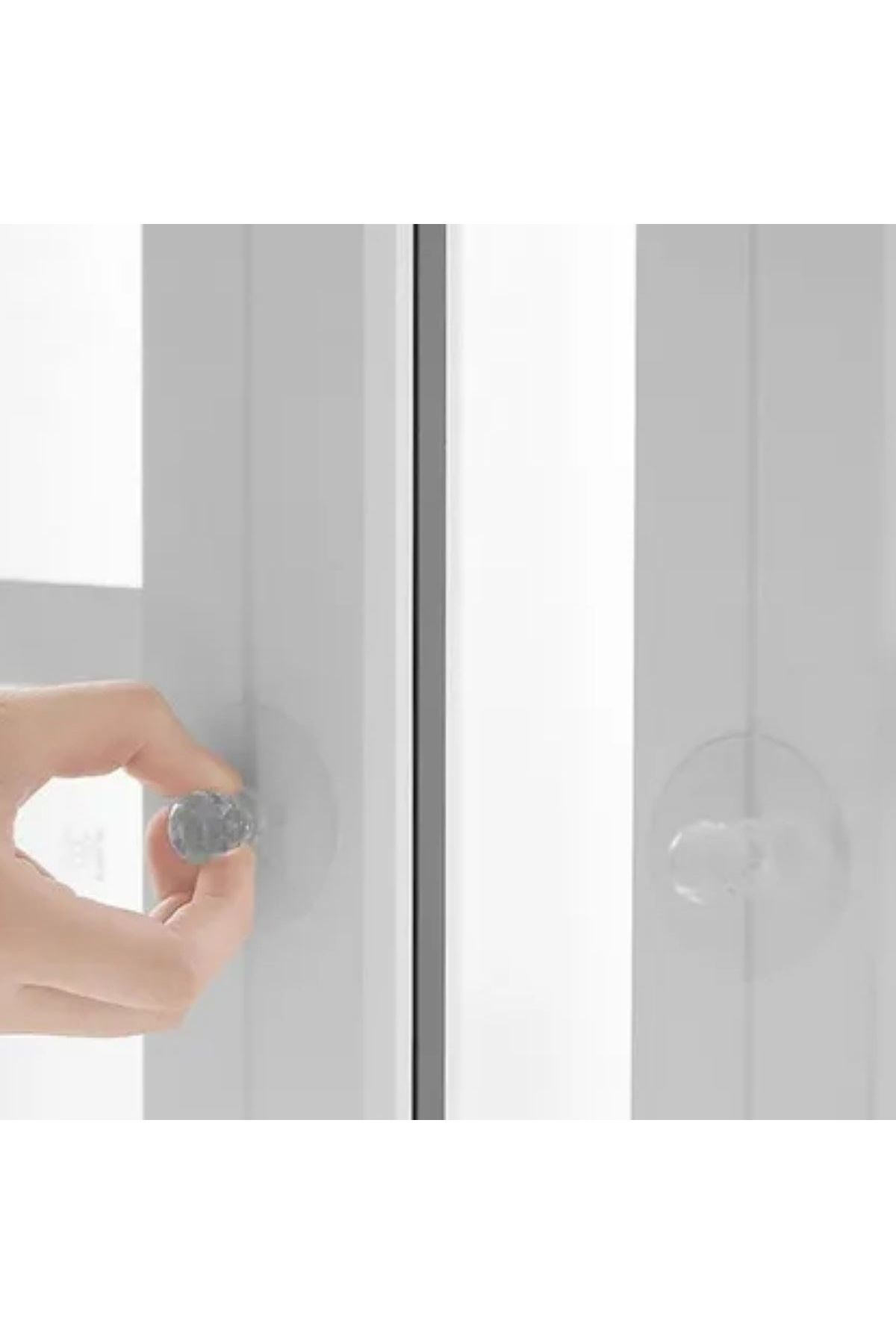 TBL Dekor® 2 Adet Kristal Kendiliğinden Güçlü Yapışkanlı Kulp Askısı Tutma Kolu