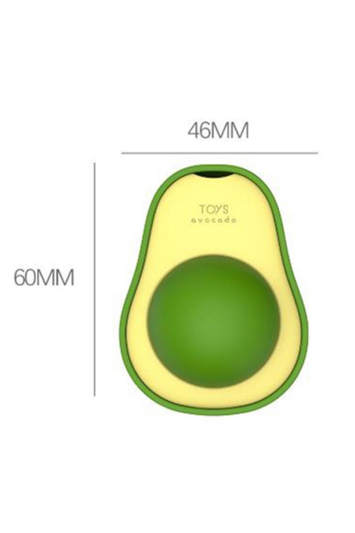 TBL Dekor® Avokado Model Yapışkanlı Kedi Oyuncağı Yenilebilir Kedi Nanesi Otu