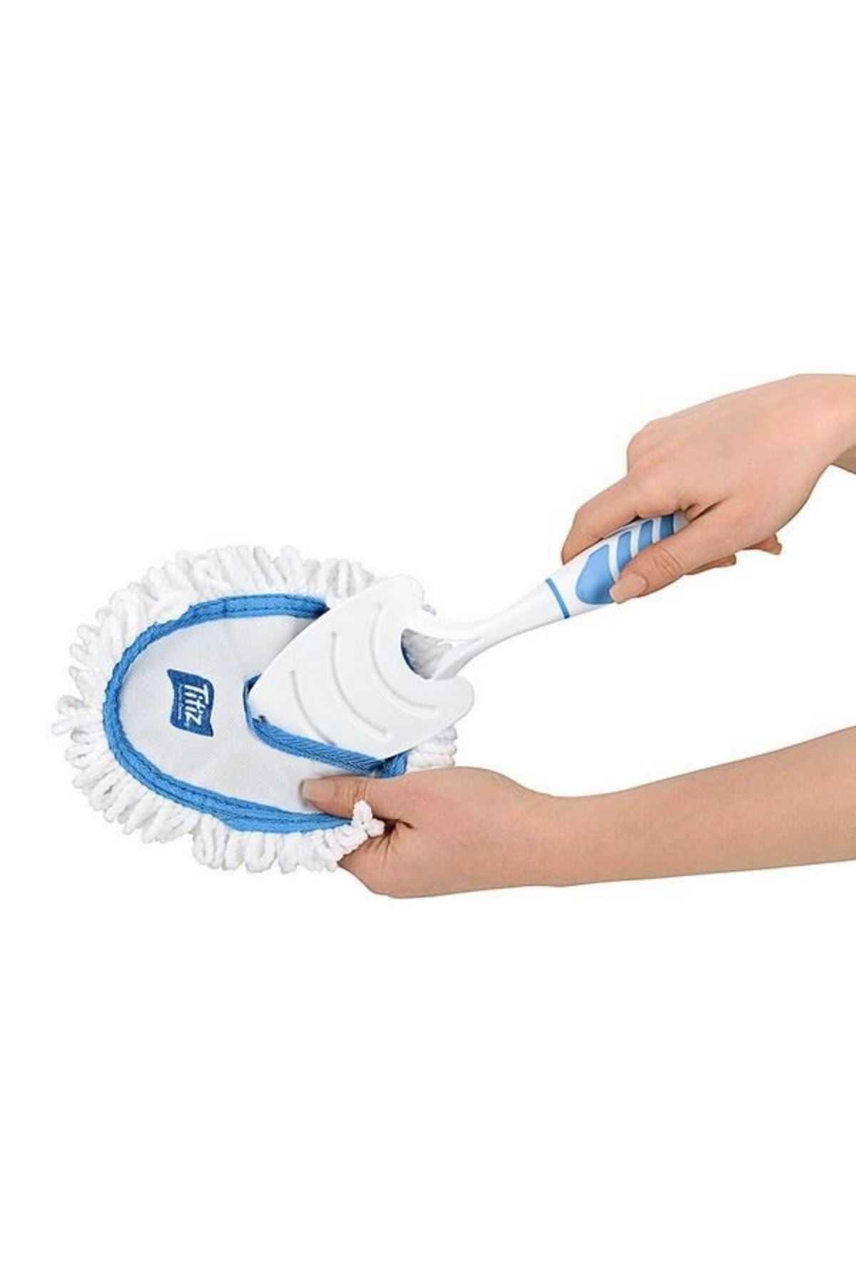 TBL Dekor® Mikrofiber Duster Toz Leke Kir Alıcı Temizleyici Tutacaklı Temizlik Bezi Aparatı Malzemesi