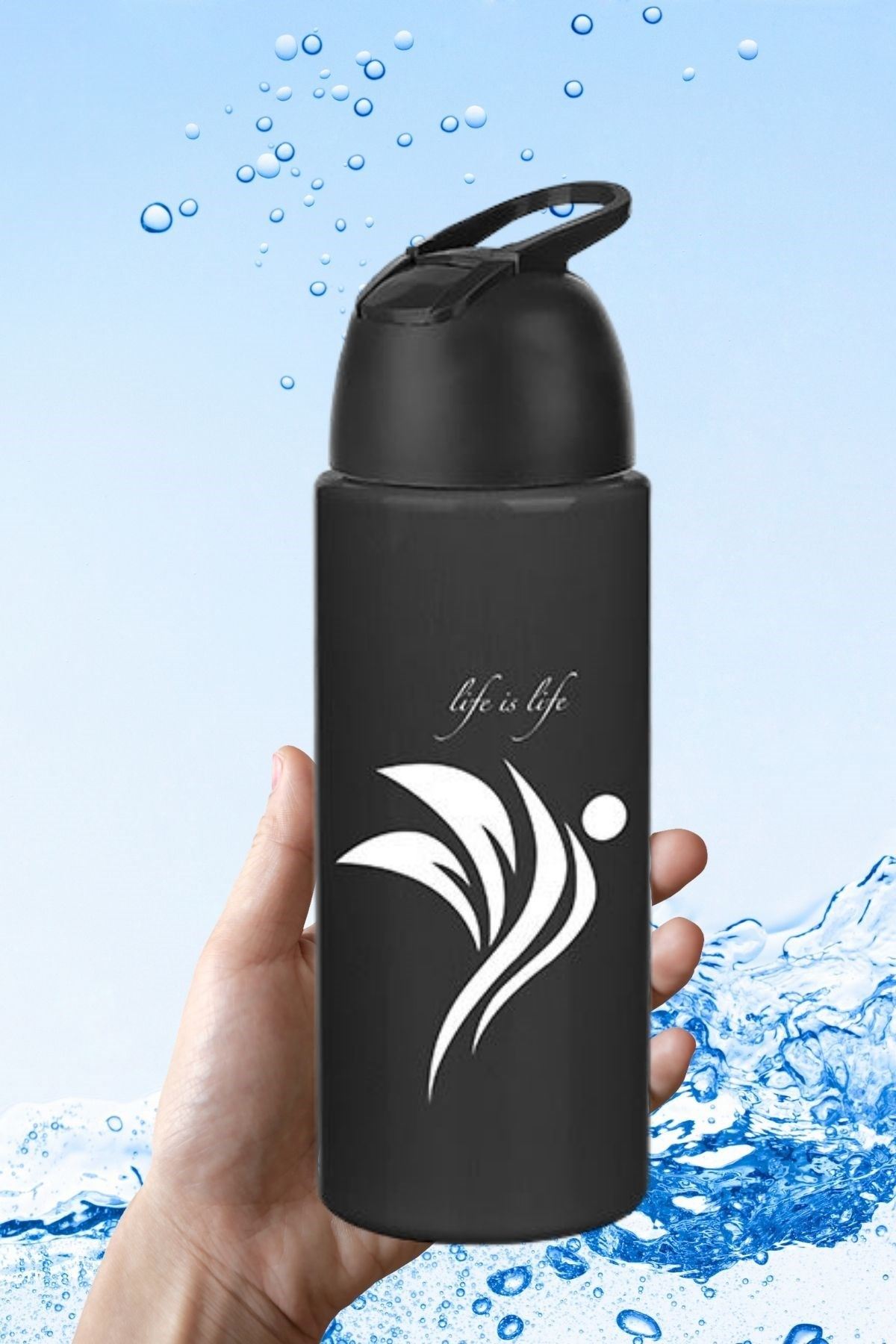 TBL Dekor® Kilitlenebilen Matara Güvenlikli Suluk Sporcu Matarası Spor Su Şişesi İçecek Şişesi 700ml
