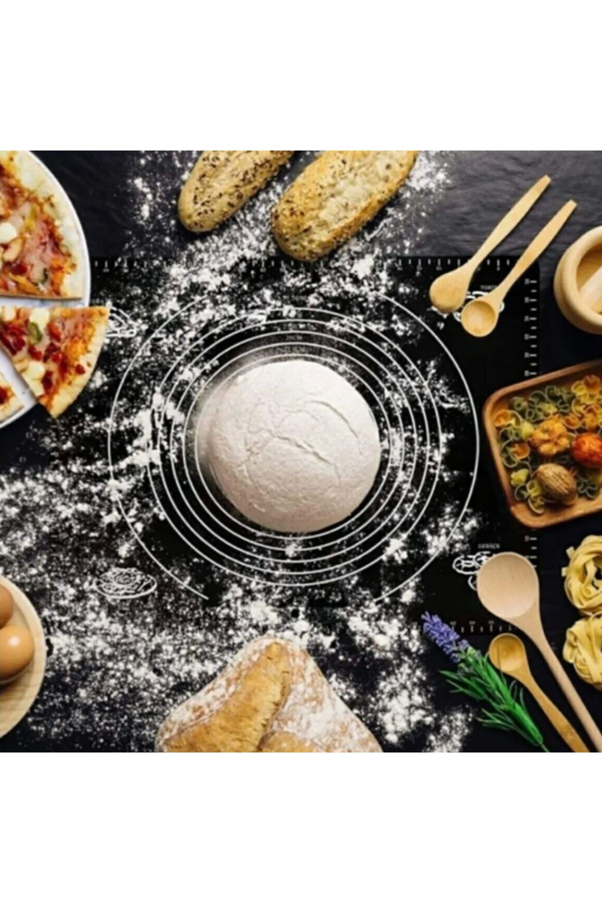 TBL Dekor® Silikon Çok Amaçlı Geniş Hamur Matı Hamur Açma Matı 40*50 cm