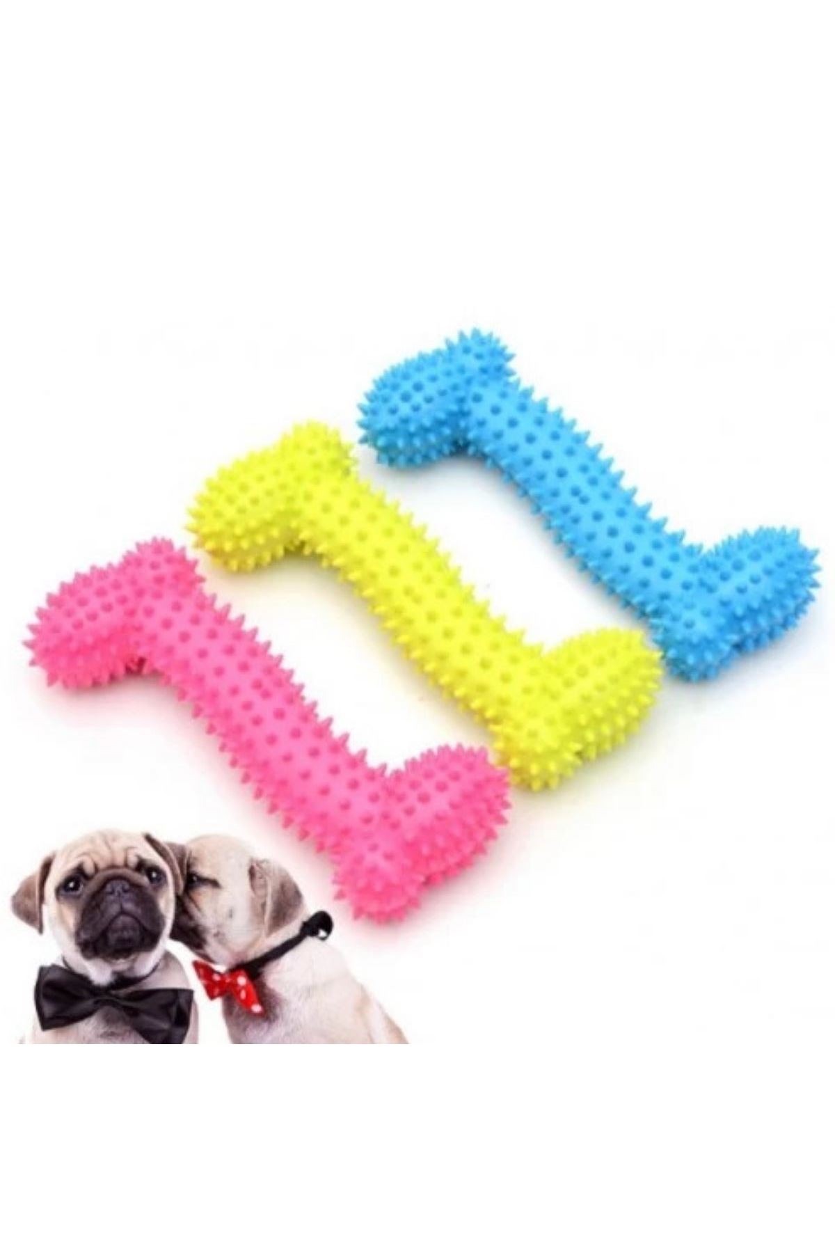 TBL Dekor® Tiny Kemik Oyuncağı Tırtıklı Yüzey Küçük Kemik Plastik Köpek Oyuncağı