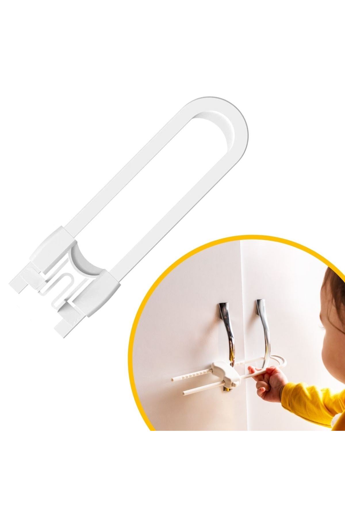TBL Dekor® Bebek Çocuk Çekmece ve Dolap Koruma Raylı Güvenlik Sistemi Emniyet Kilidi
