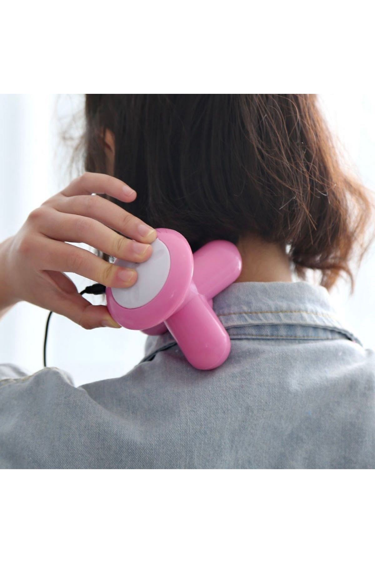 TBL Dekor® 3 Başlıklı Titreşimli USB Şarjlı Mini El Masaj Aleti