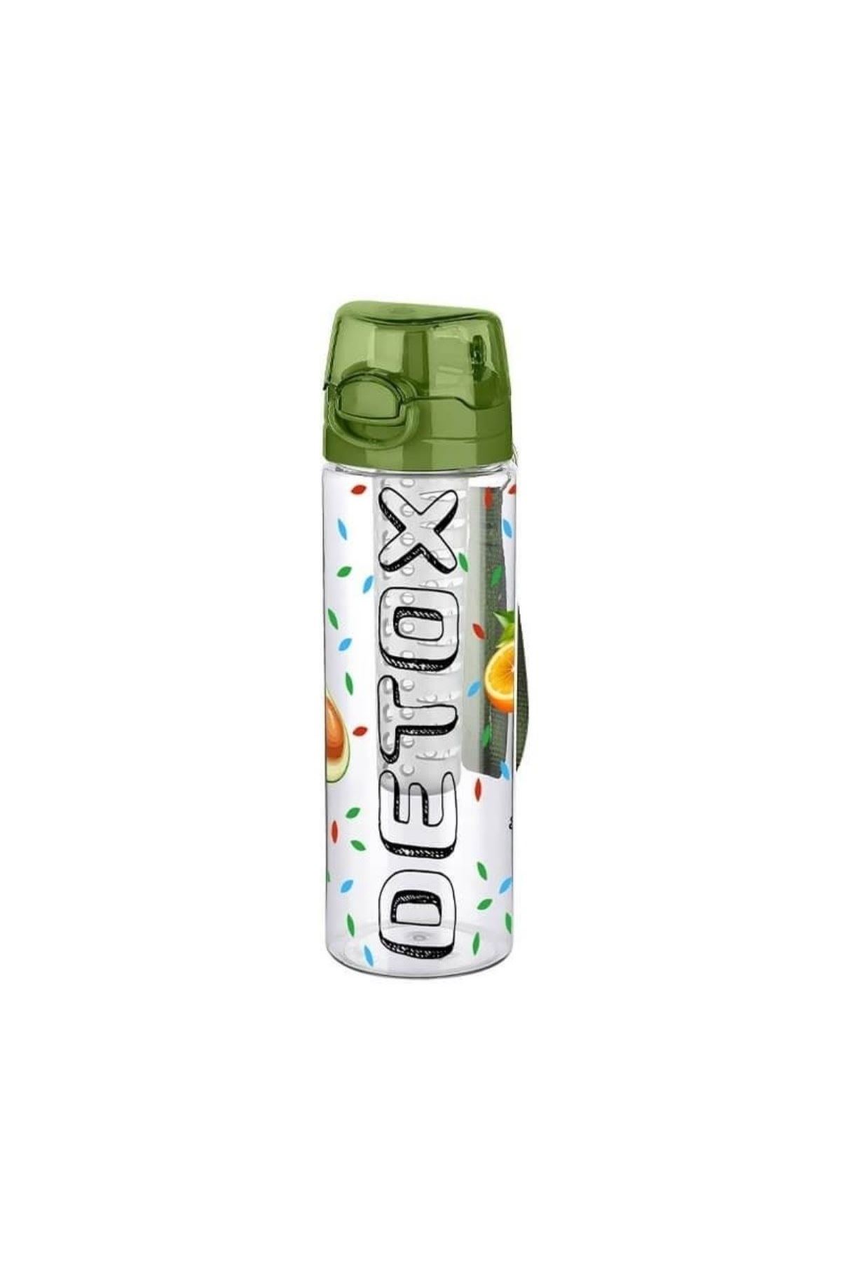 TBL Dekor® Tutma Saplı Kilitli Kendiliğinden Süzgeçli Kolay Taşınabilir Detoks Sporcu Diyet Matarası