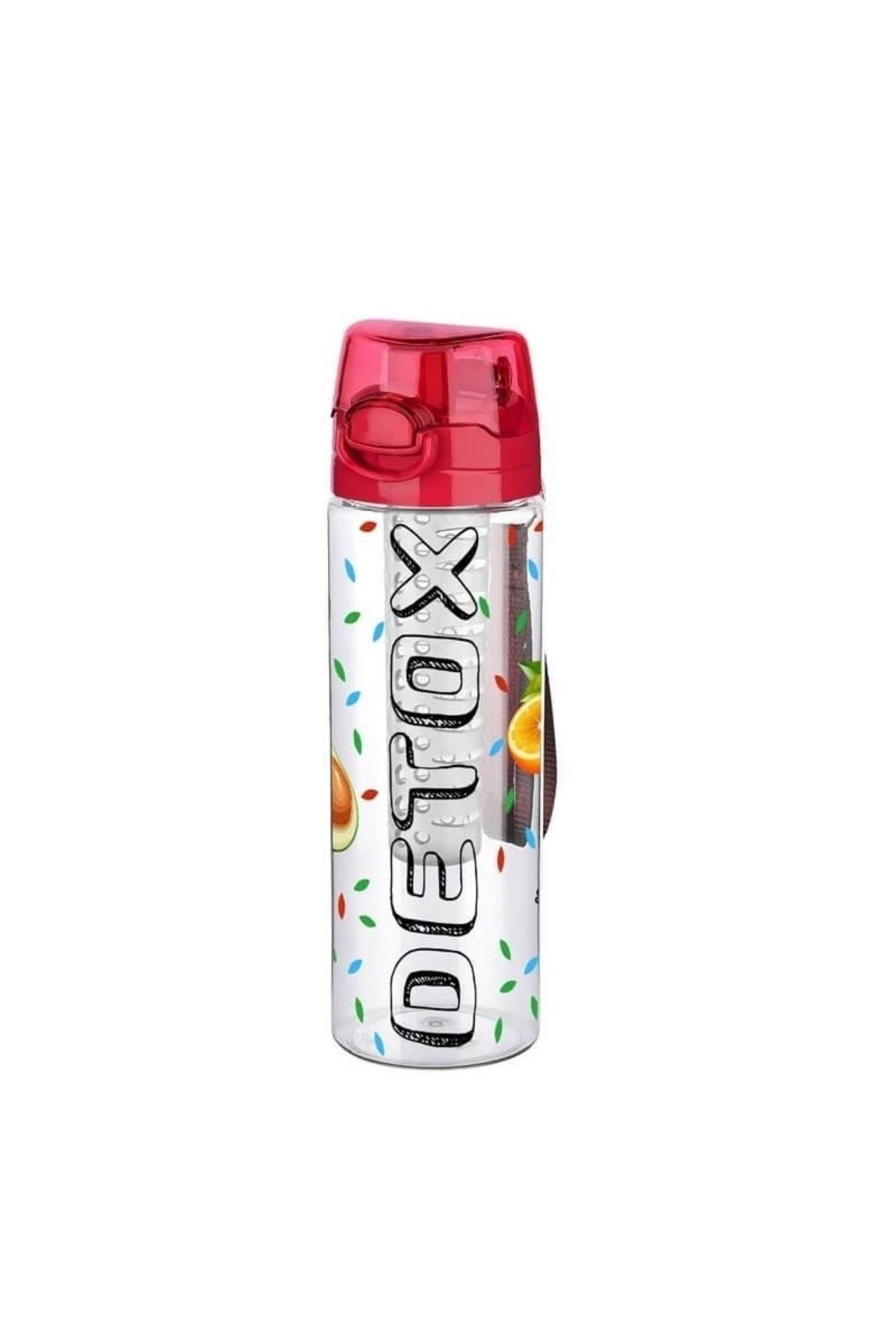 TBL Dekor® Tutma Saplı Kilitli Kendiliğinden Süzgeçli Kolay Taşınabilir Detoks Sporcu Diyet Matarası