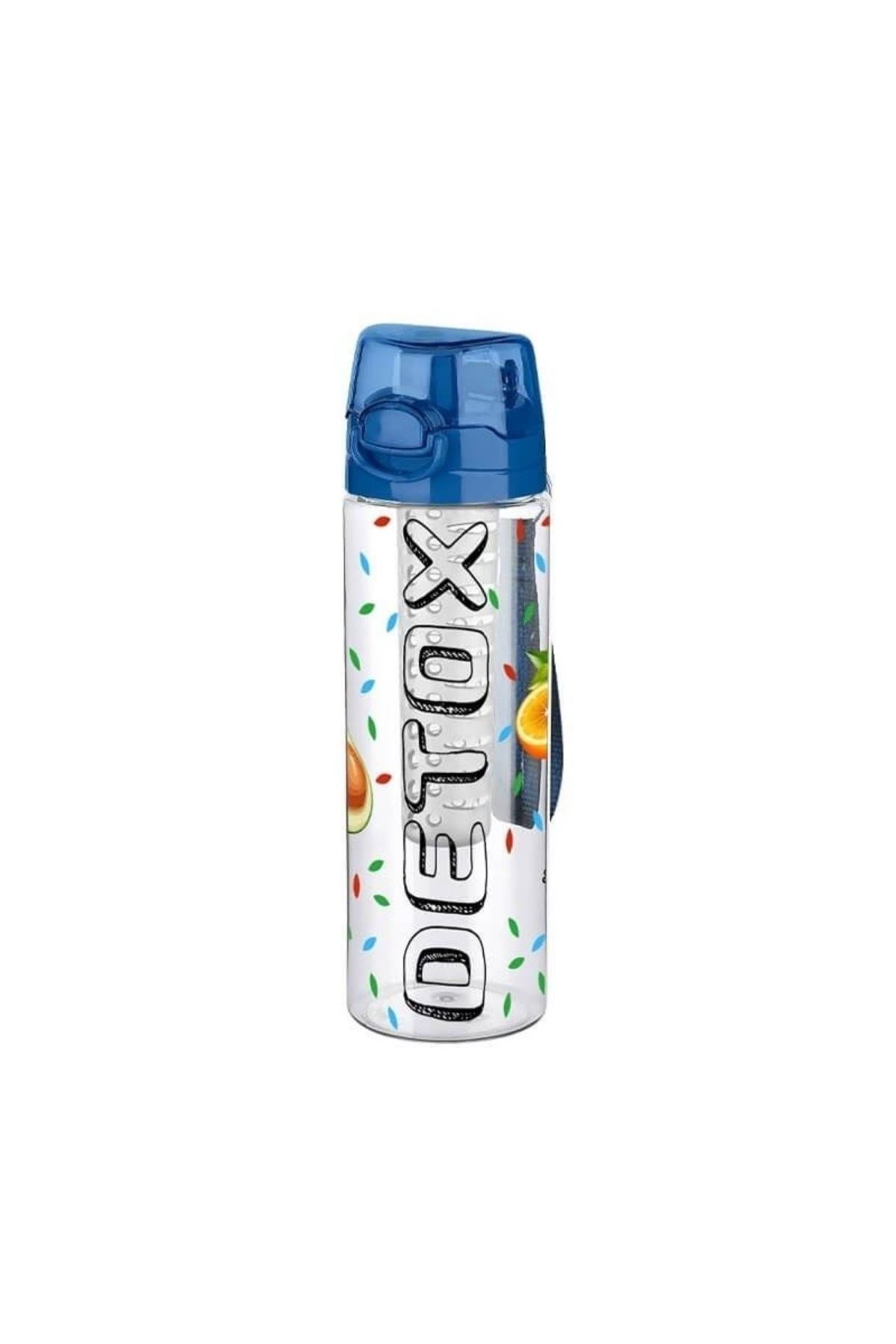 TBL Dekor® Tutma Saplı Kilitli Kendiliğinden Süzgeçli Kolay Taşınabilir Detoks Sporcu Diyet Matarası
