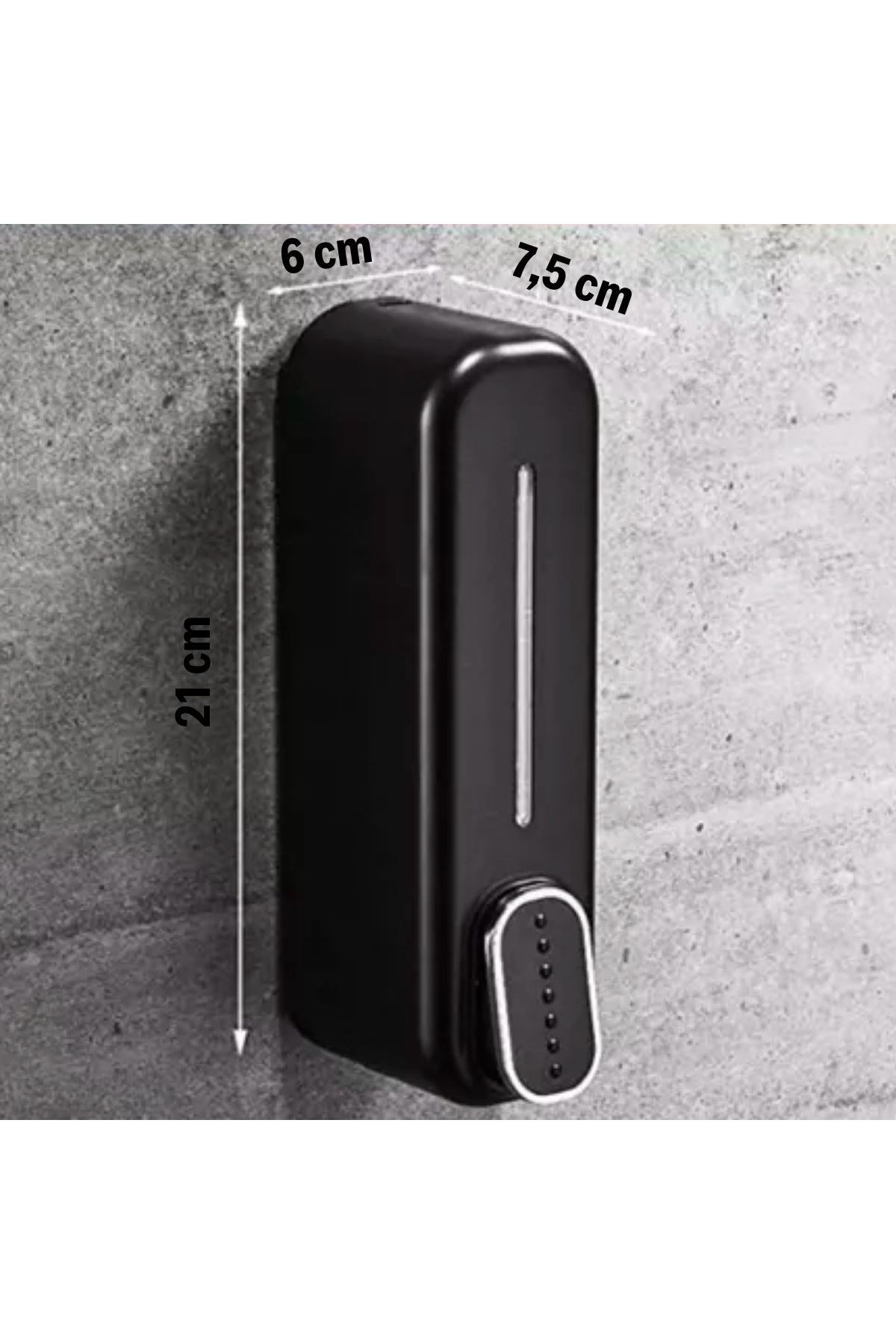 TBL Dekor ® Siyah Duvara Monte Sıvı Sabunluk Dispenser 300 ml