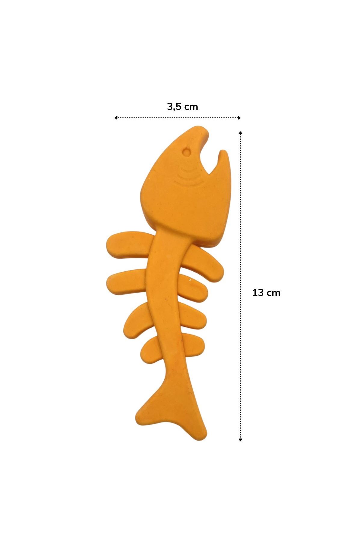 TBL Dekor® Balık Kemiği İskelet Şekilli Renkli Plastik Kedi Oyuncağı