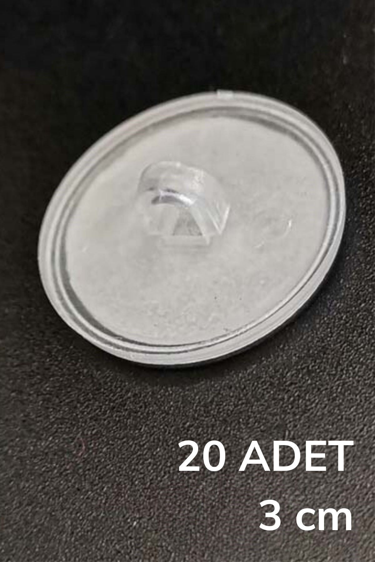 TBL Dekor® 20 Adet Şeffaf Yuvarlak 3 Cm Çaplı Güçlü Disk Yapışkanlar